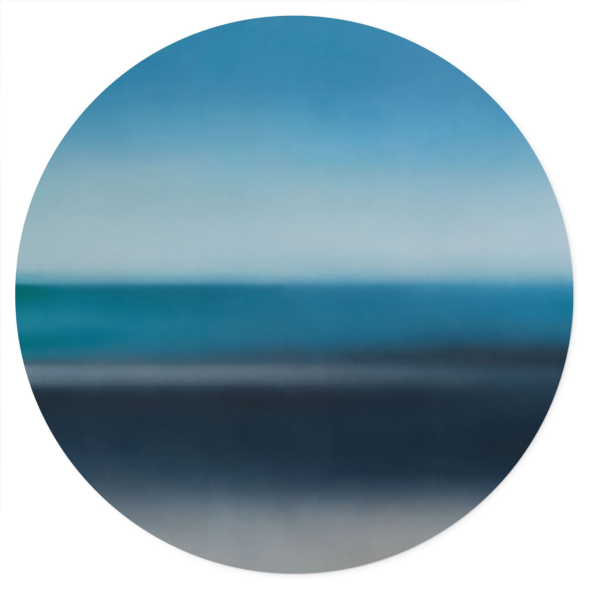 Wandtattoo Rotko Veil - Blauer Horizont - Sir Edward x Grigory Gladarev - Rund