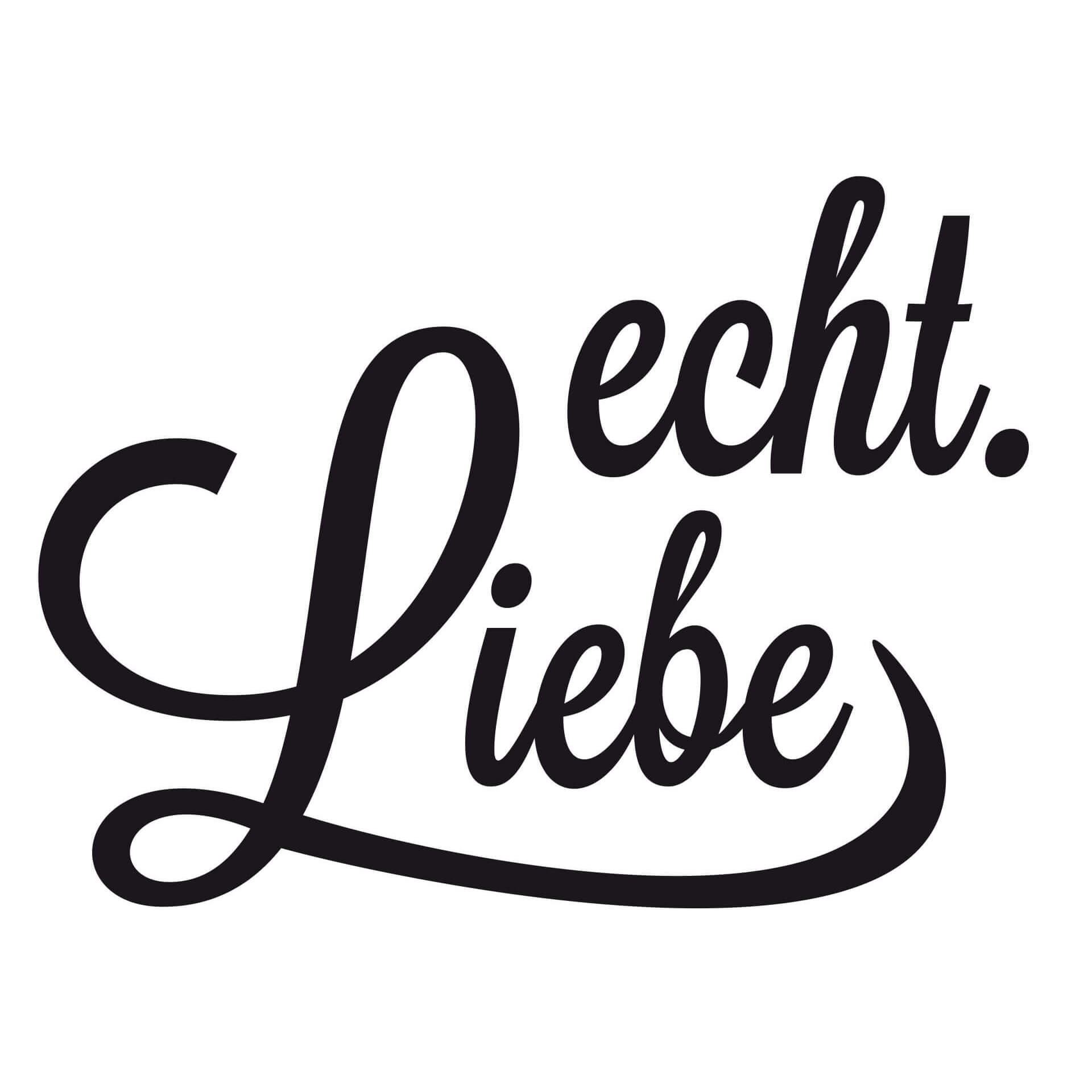 Wandtattoo Liebe muss nicht perfekt sein... (2-farbig)