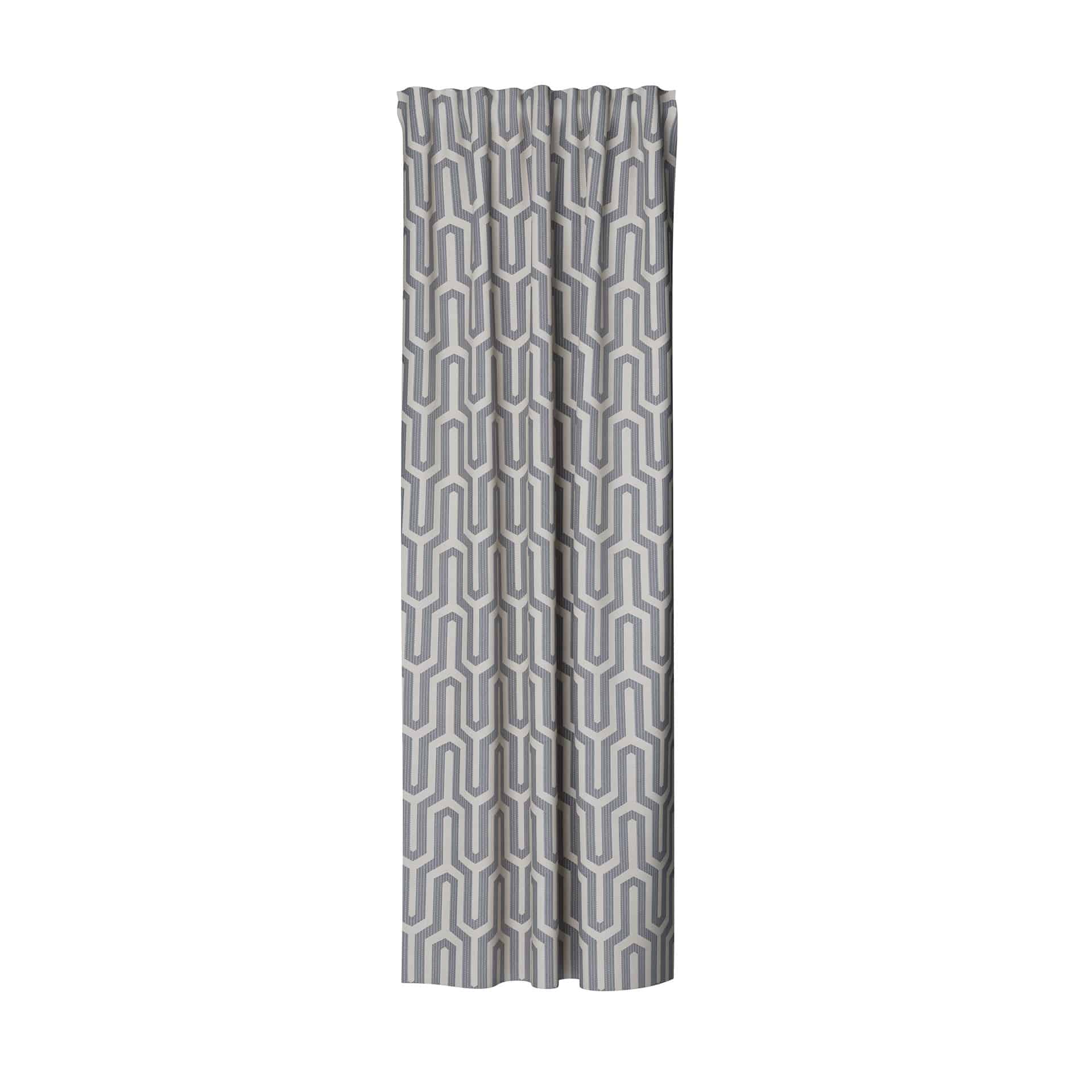 Vorhang mit verdeckten Schlaufen - Gardine beige silber - Vorhang blickdicht
