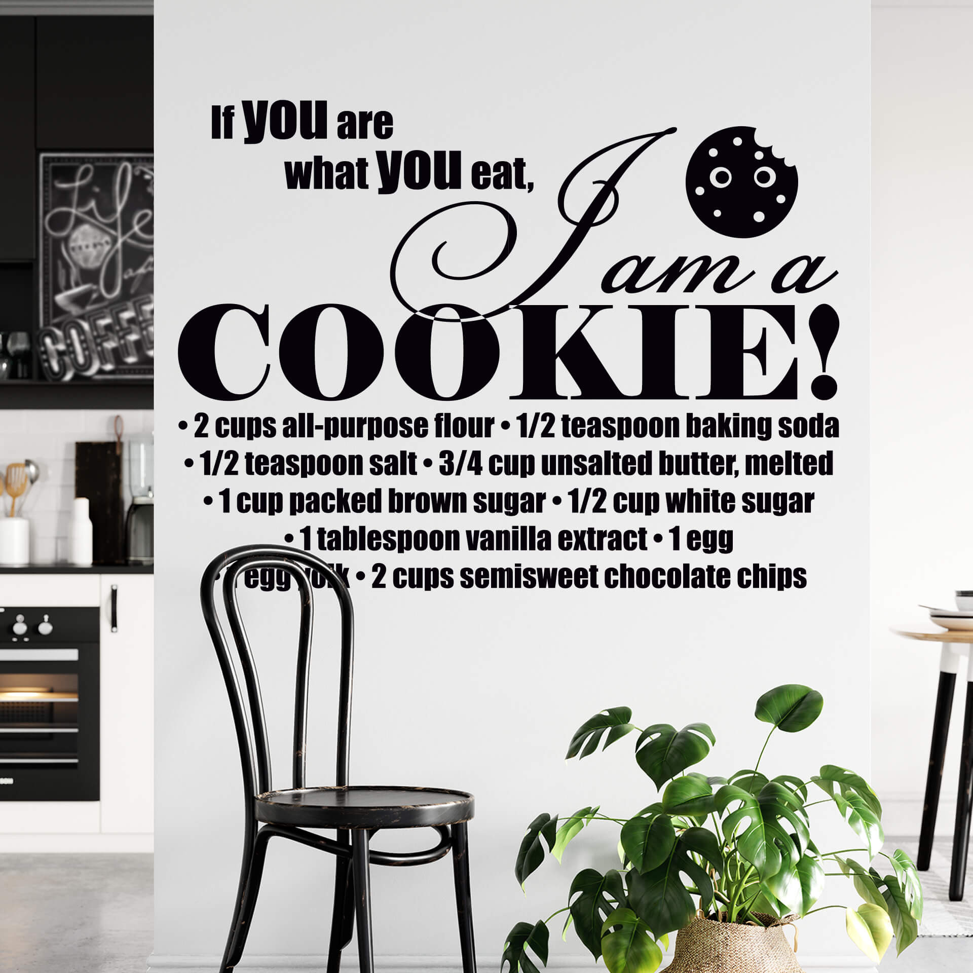 Wallsticker If you are what you eat... 2