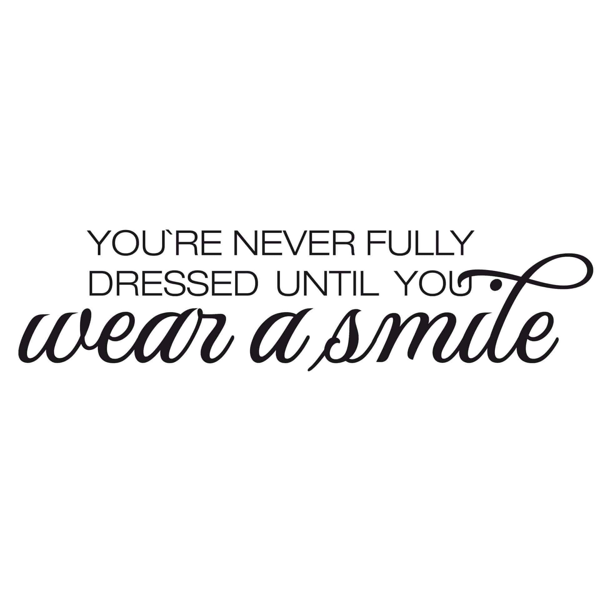 Wallsticker - Wear a smile