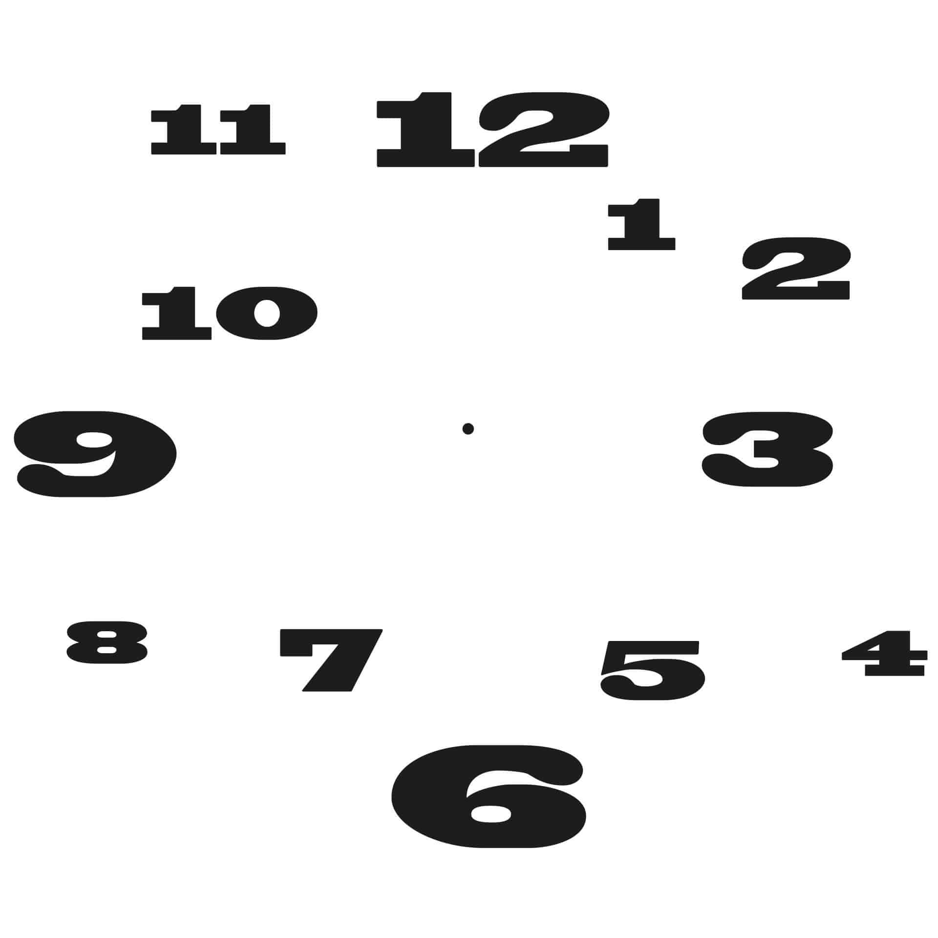 Sticker mural - Horloge Chaotique