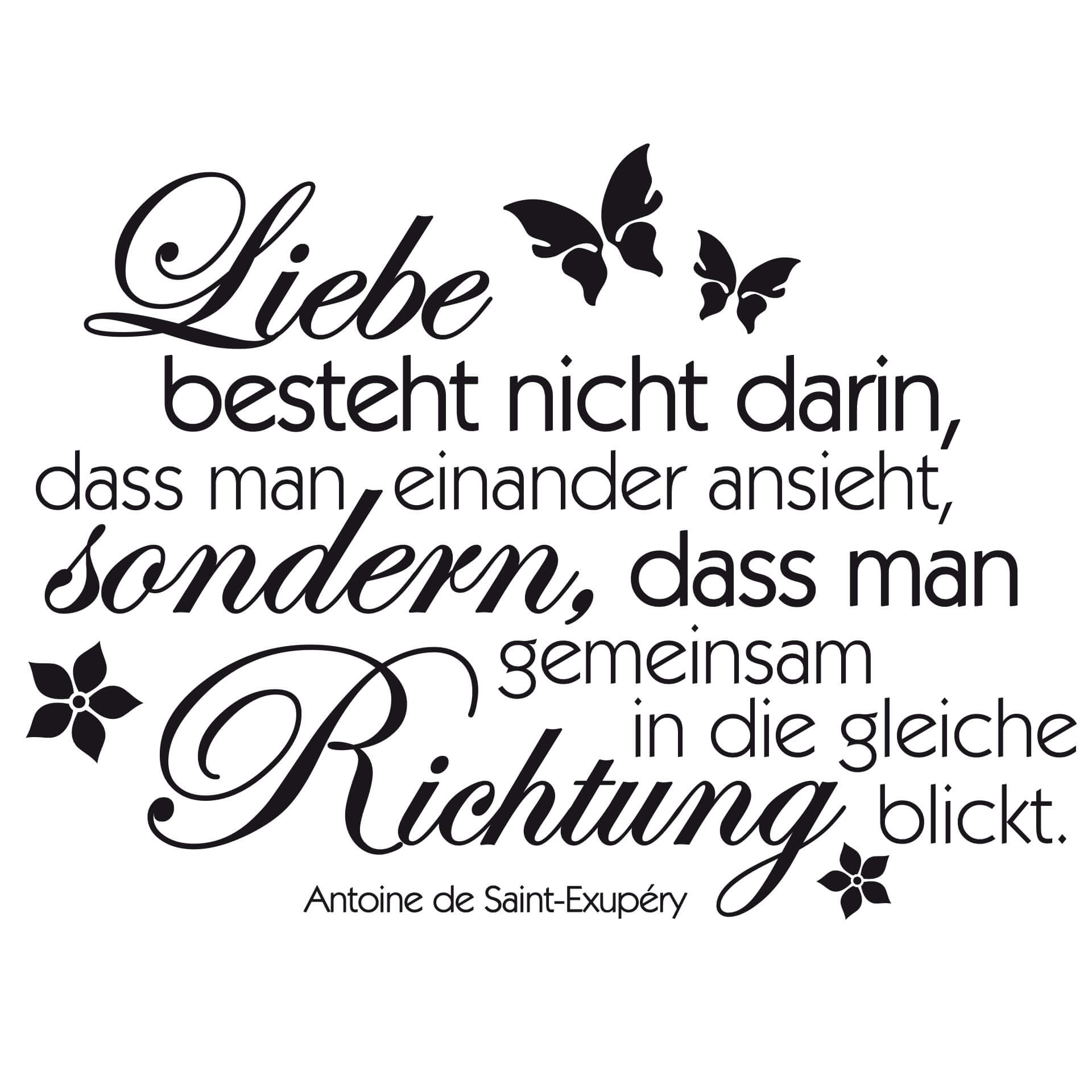 Wandtattoo Liebe besteht nicht darin...