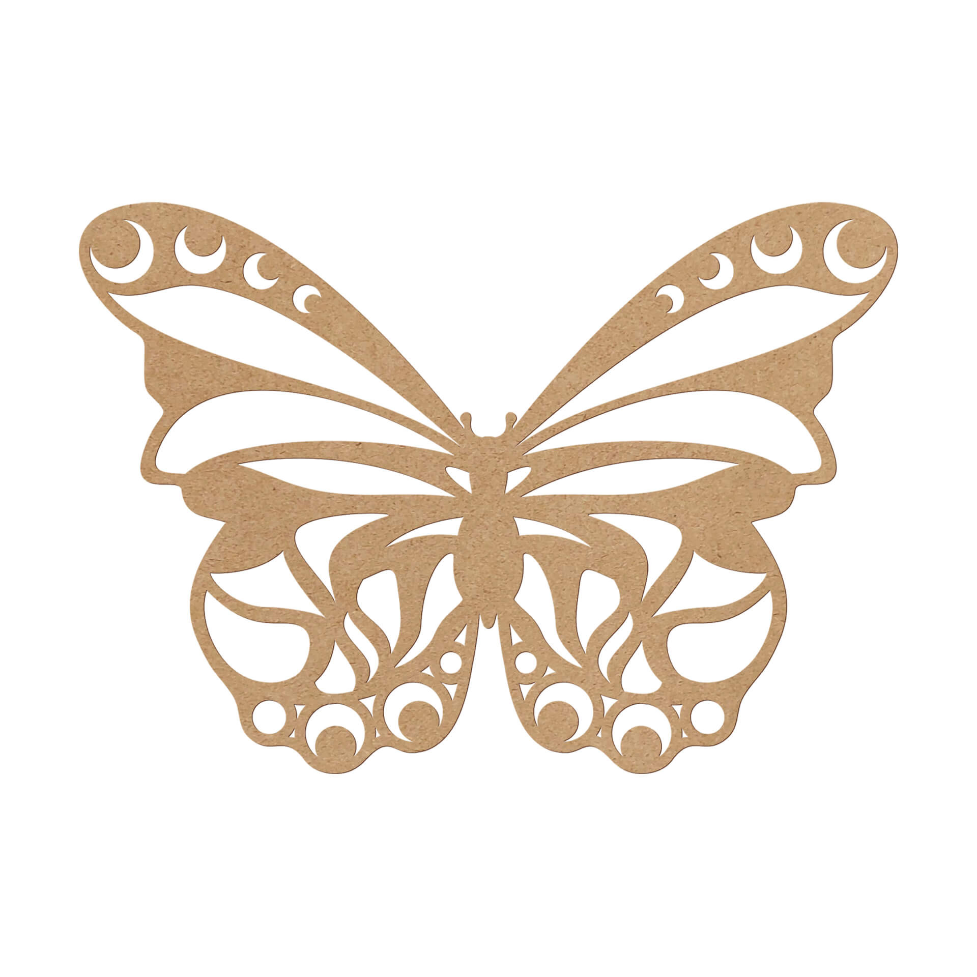 Dekoracja zwierzęca motyl - MDF natura