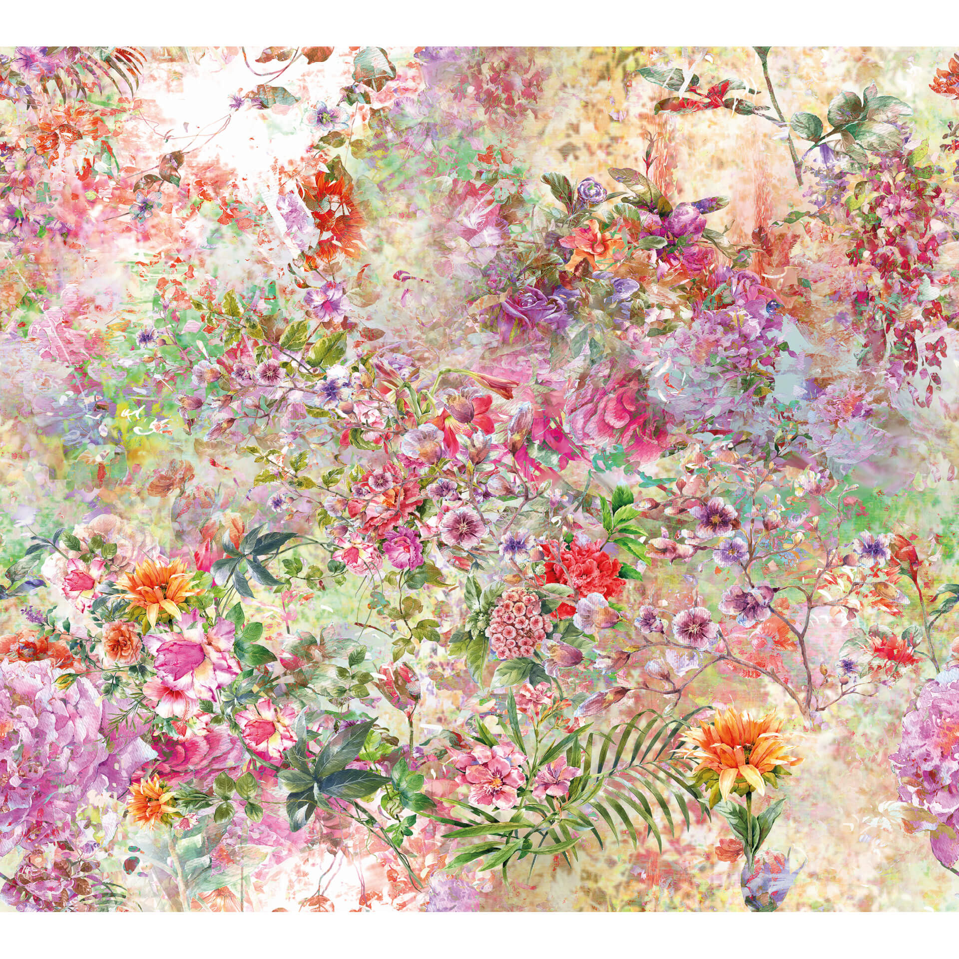 Papier peint photo Collage de fleurs sauvages