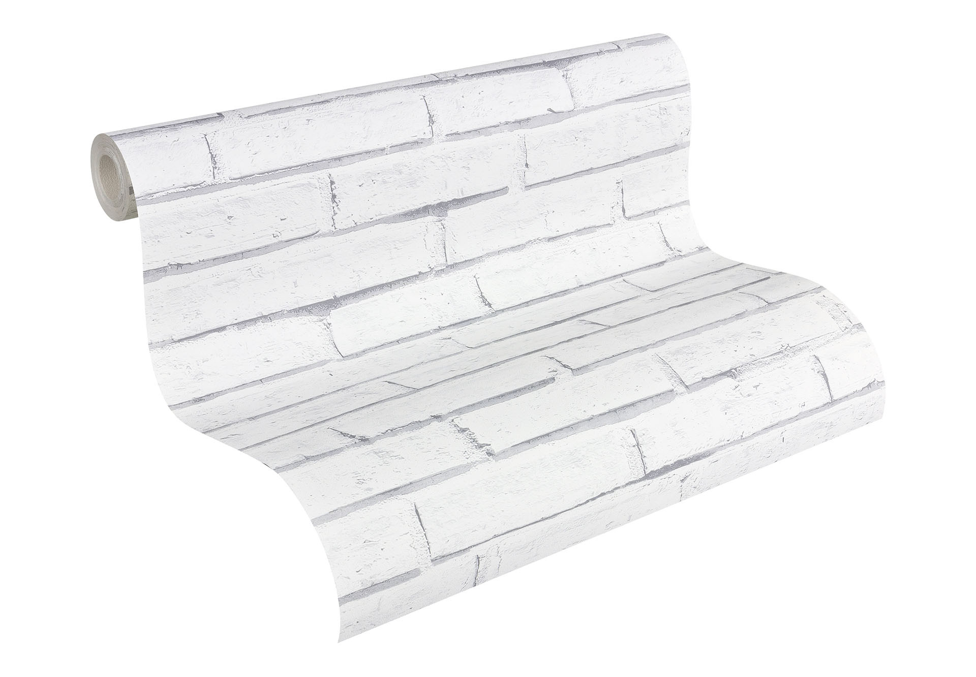 A.S. Création paper behang Authentic Walls grijs, wit