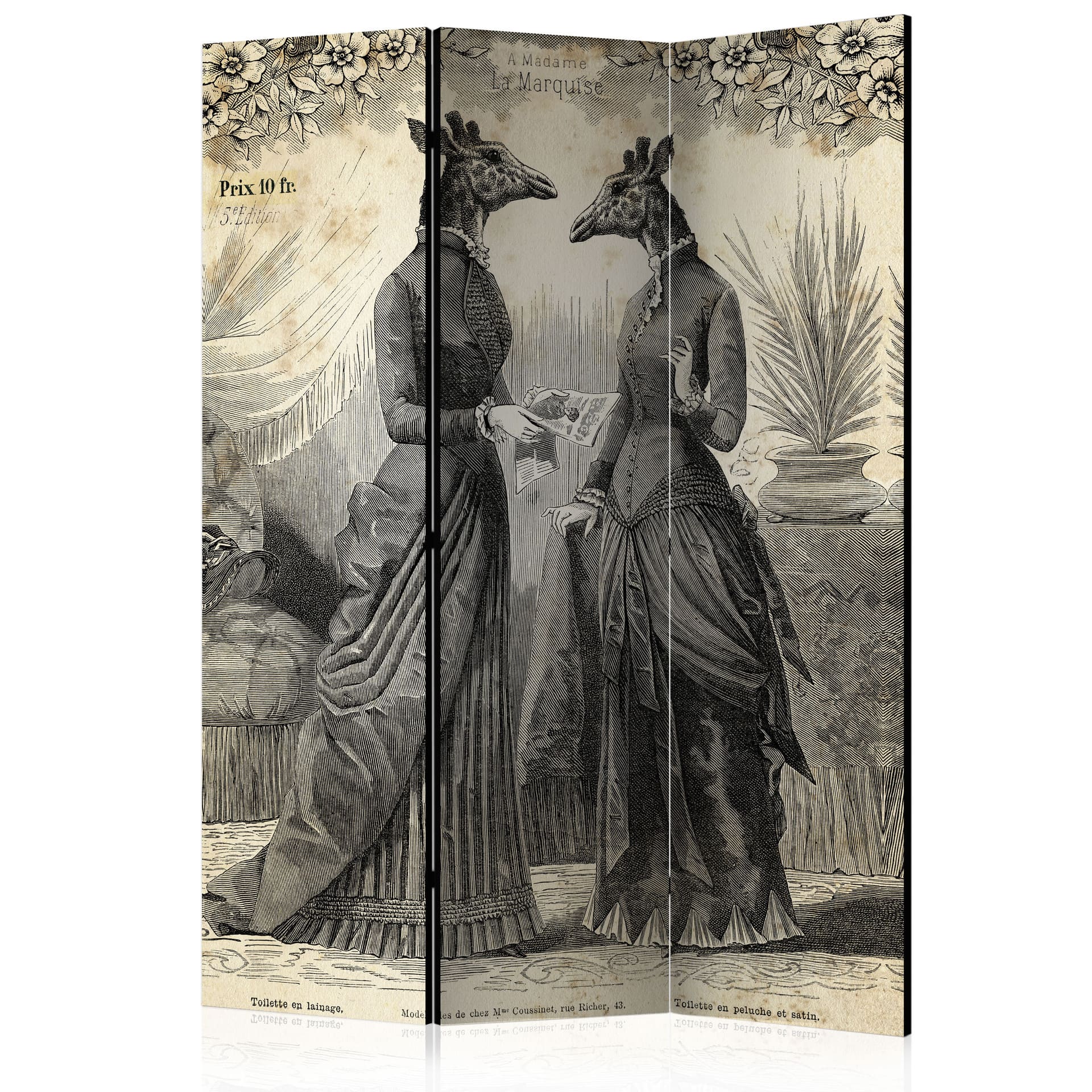 Screen room divider - Underholdning, 3-delt
