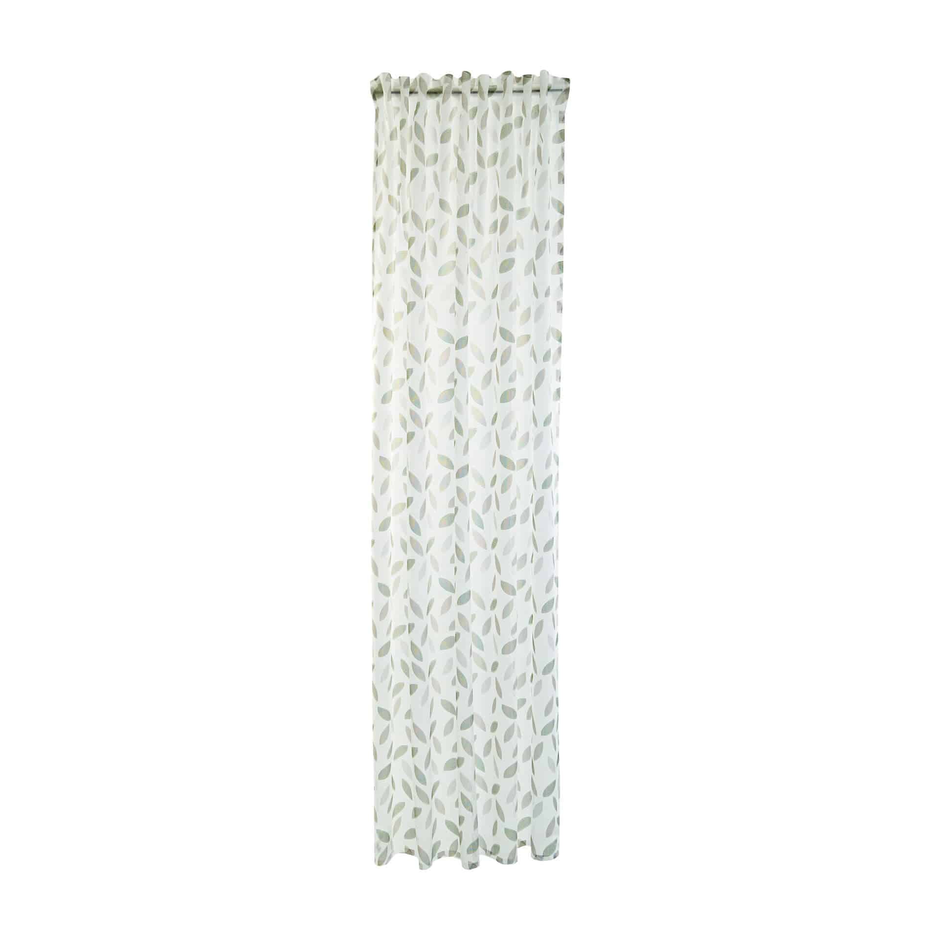 Homing Vorhang mit verdeckten Schlaufen Keela grün, grau -  2.45 x 1.4 m
