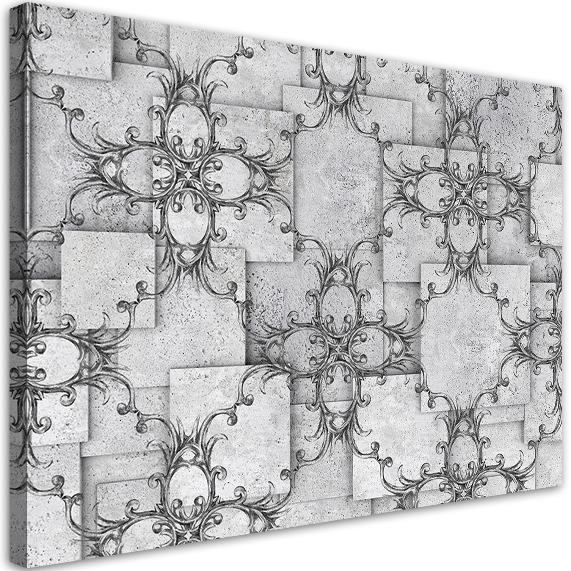 Canvasbillede, orientalsk mønster 3D