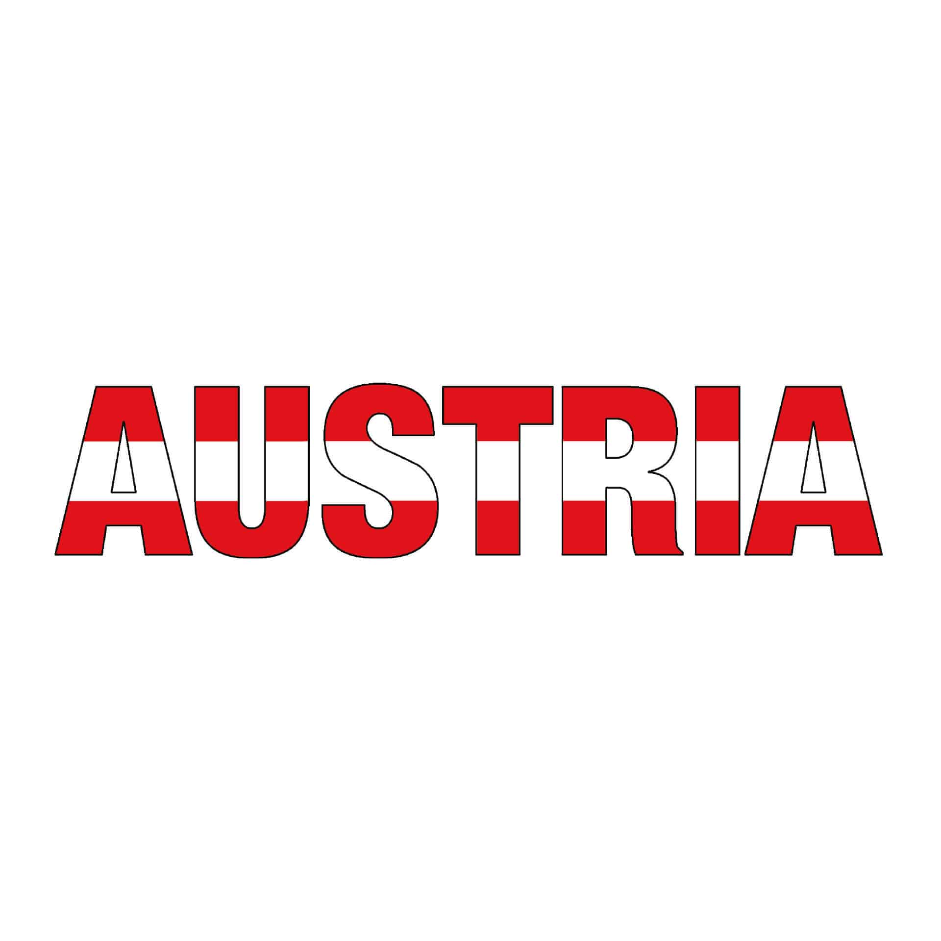 Sticker mural - Inscription Austria