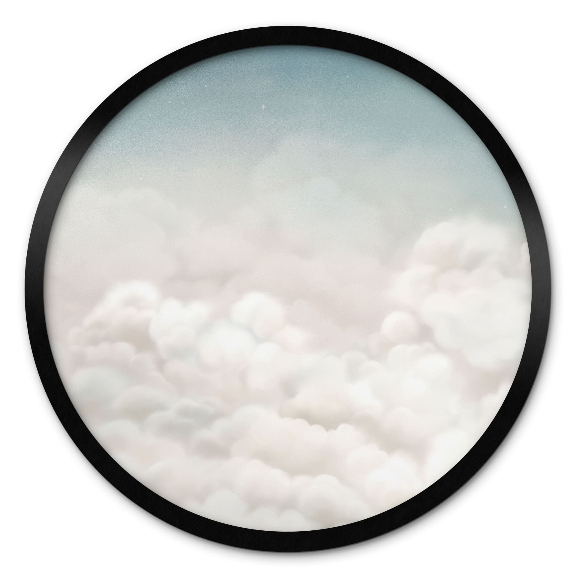 Poster Nuages Paisibles - Oliver Robins - Rond
