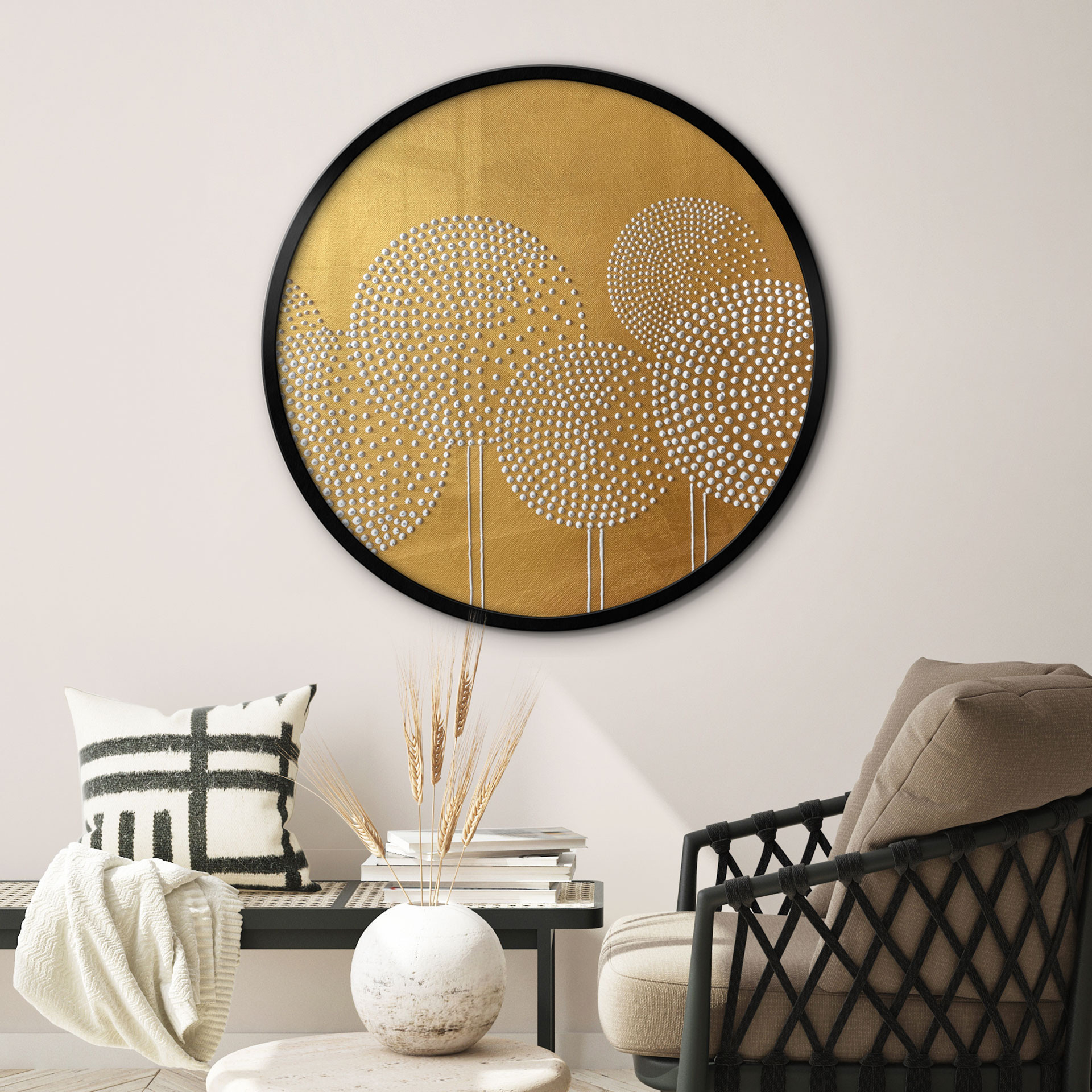 Poster Fleurs de perles blanches - Grande