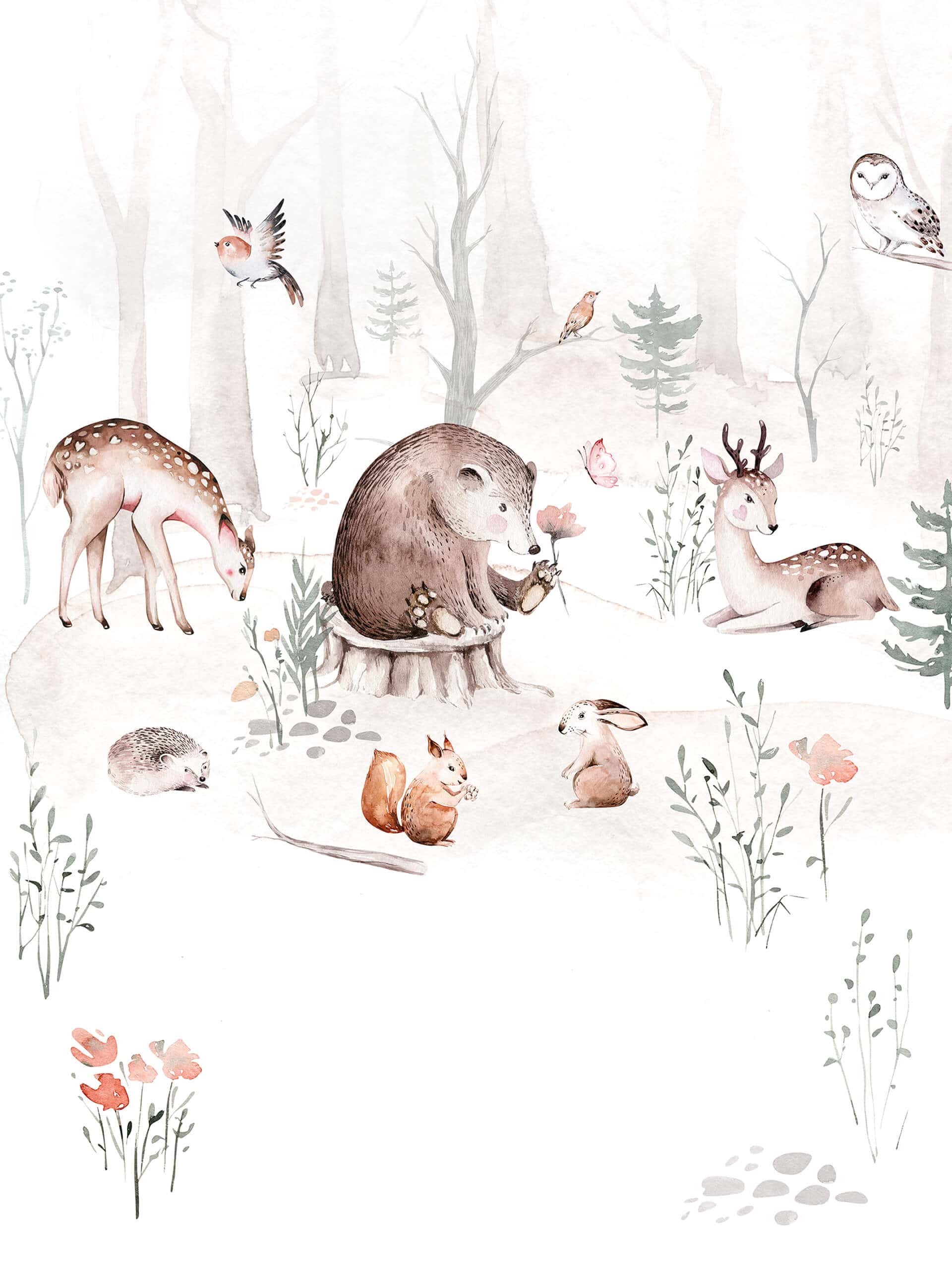 Poster Kvilis - Foresta + testo personalizzato