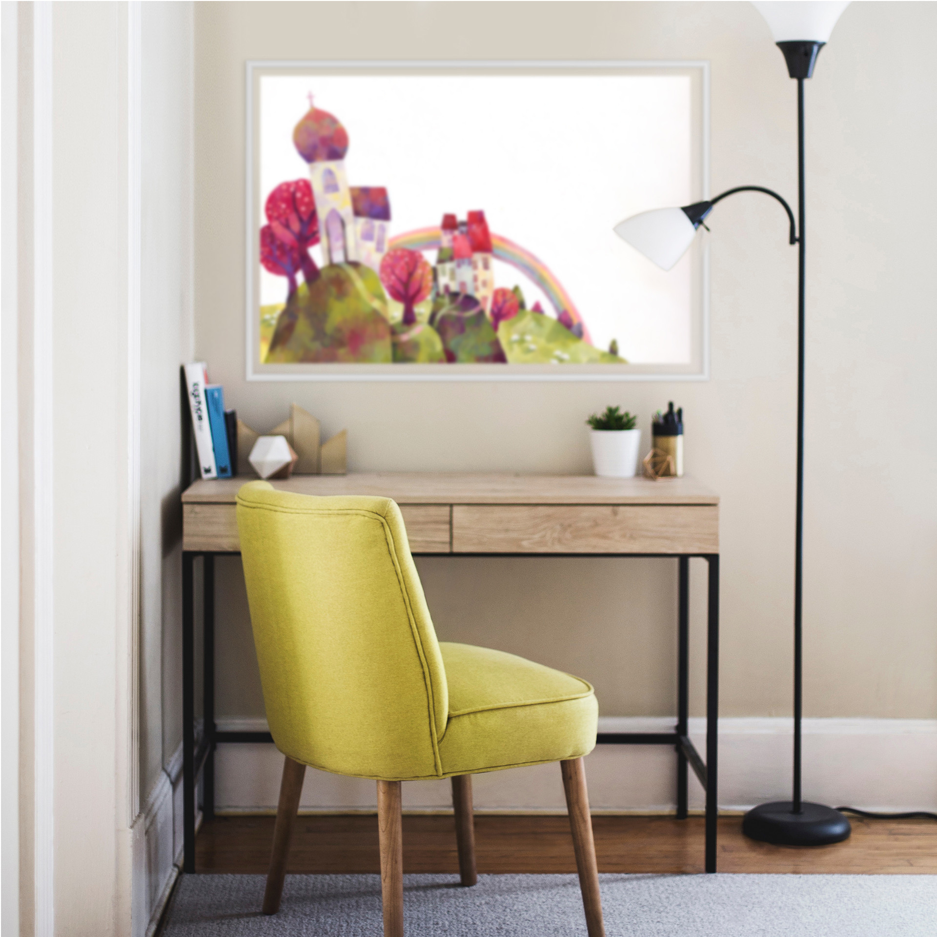 Wallprint Blanz - Die Dorfkirche