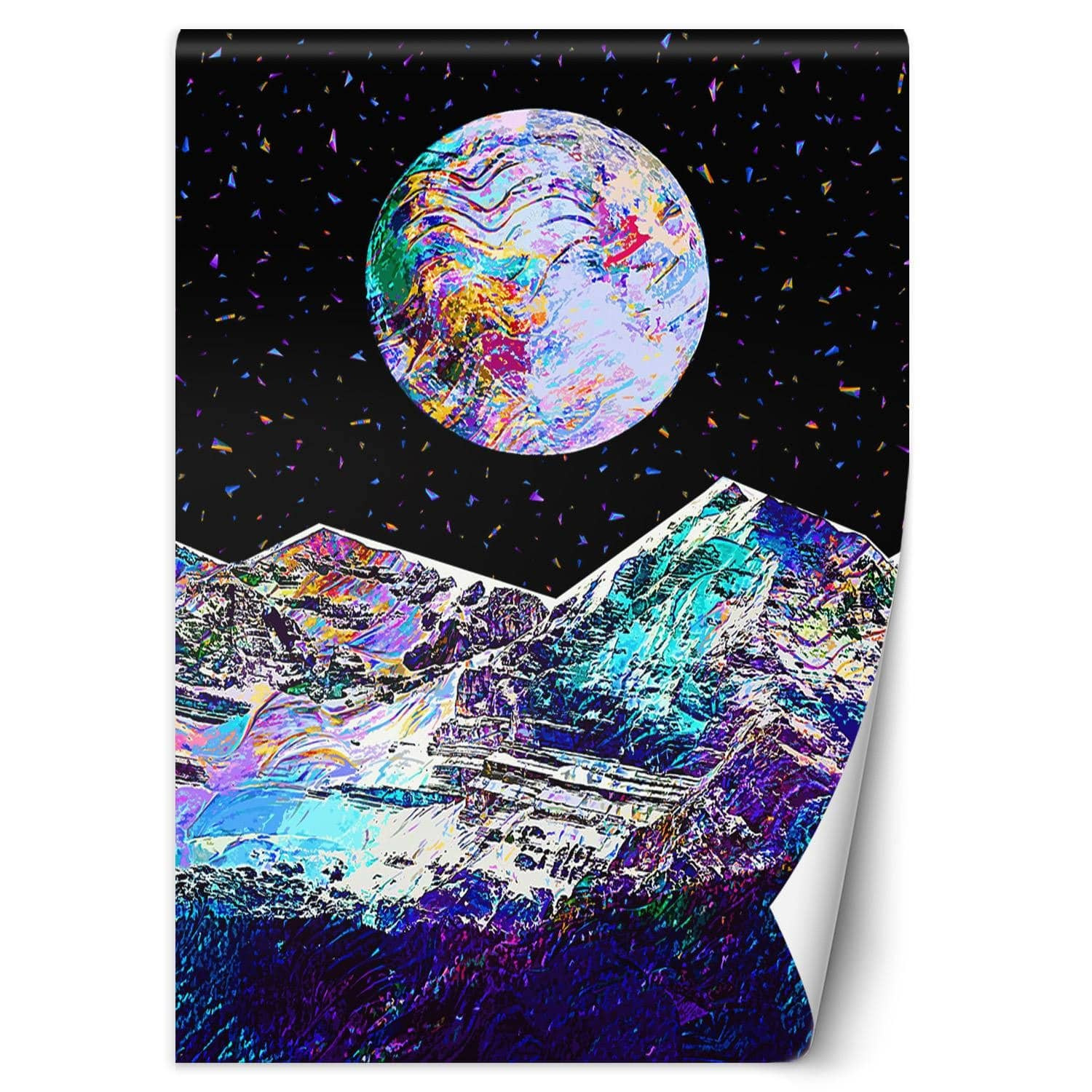 Fototapete, Mond aus dem Weltraum