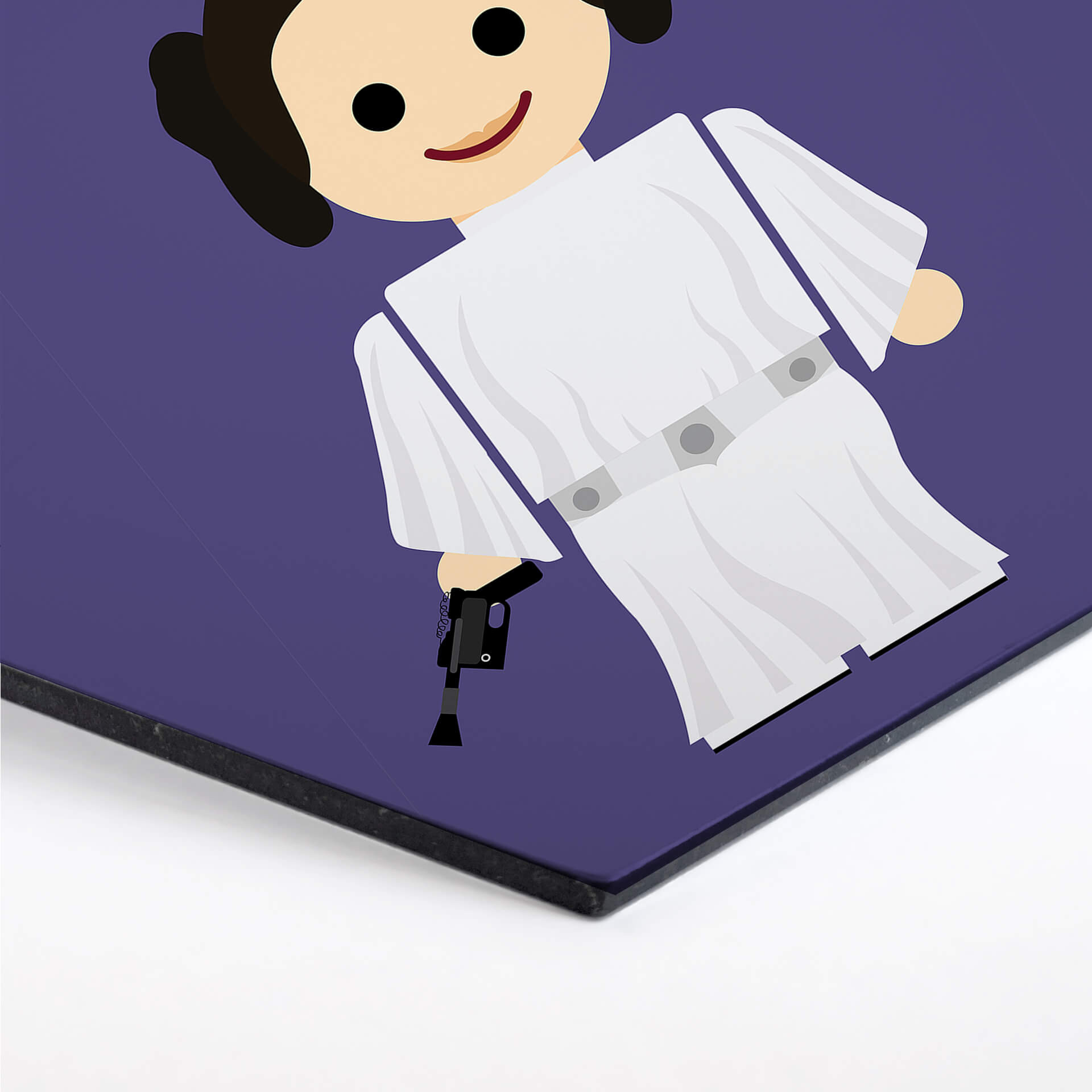 Hexagon Alu-Dibond Gomes - Princess Leia