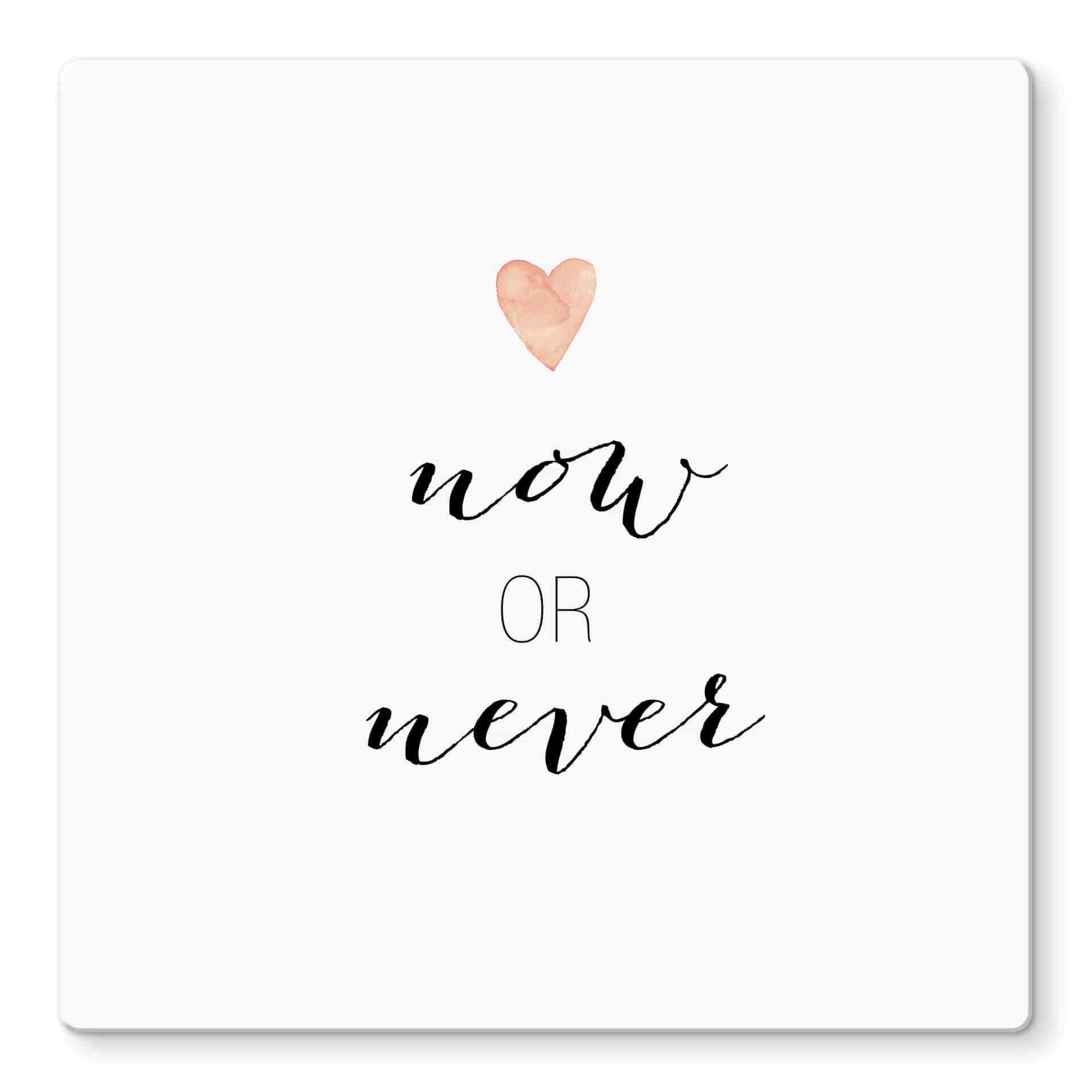 Glasschilderij Confetti & Cream - Now or Never