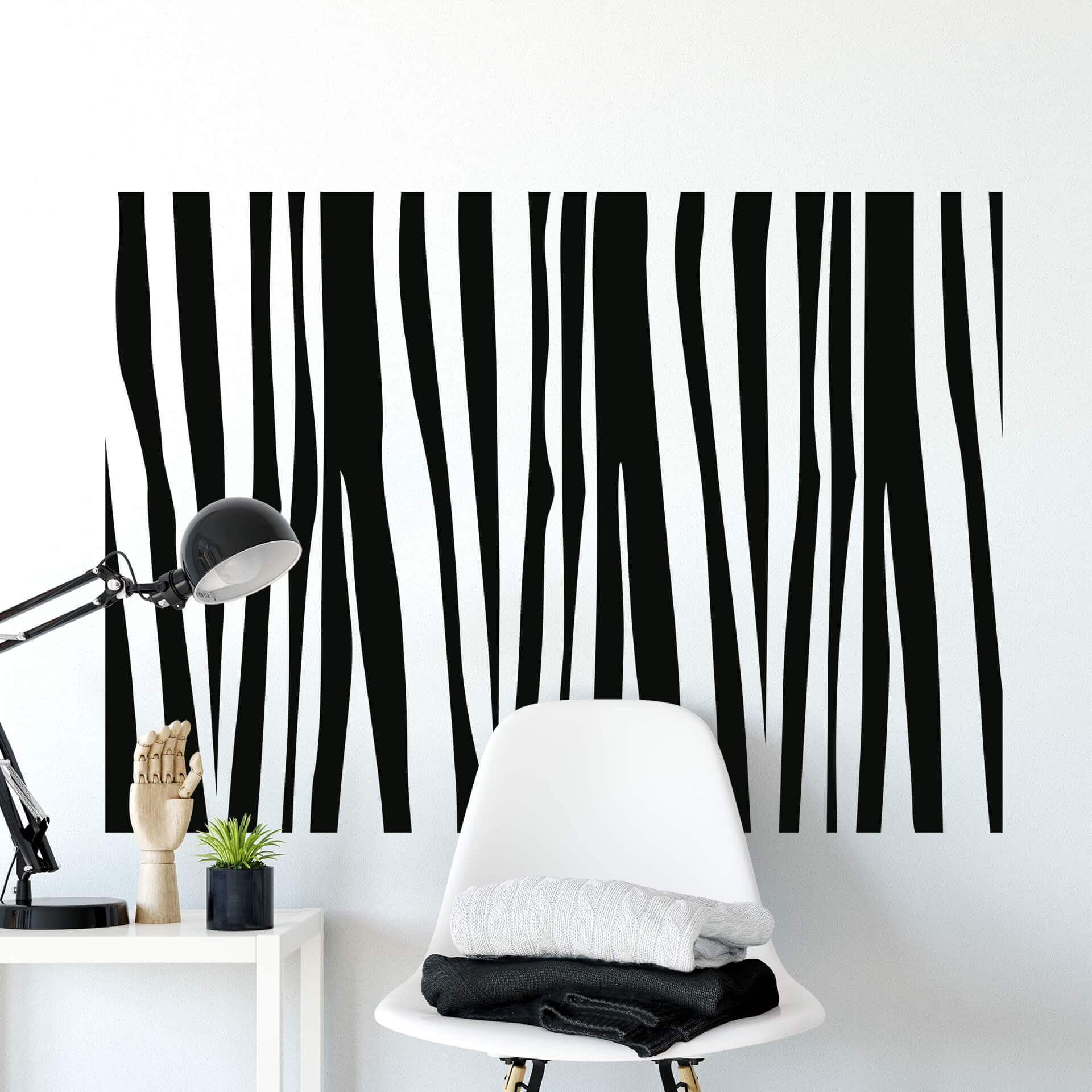 Wallsticker Zebra Mønster 2