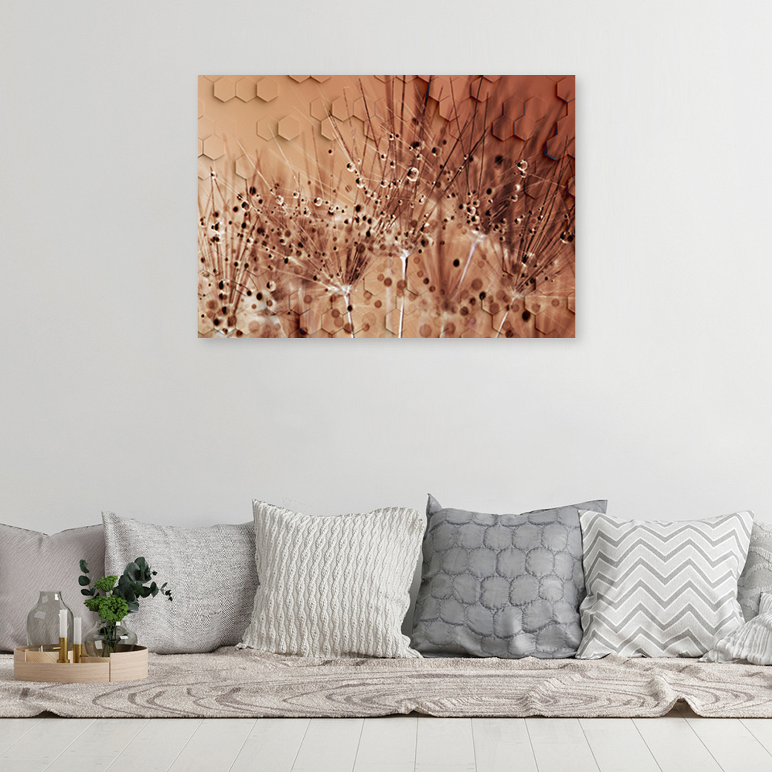 Canvasbillede, Mælkebøtte i dugdråber