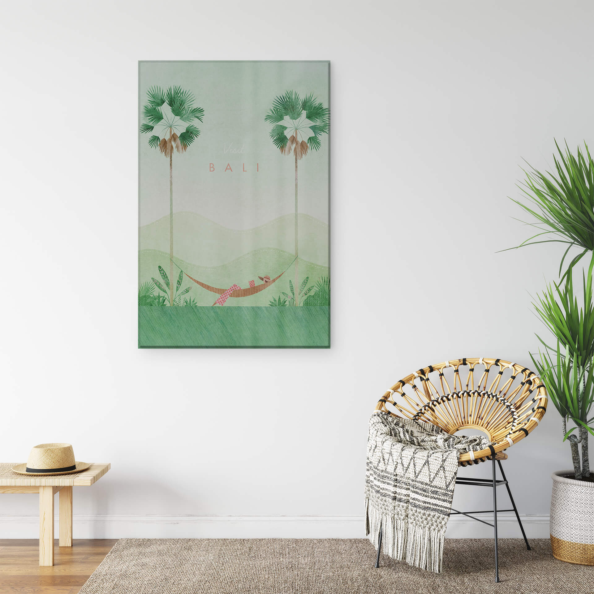 Tableau sur verre Rivers - Bali