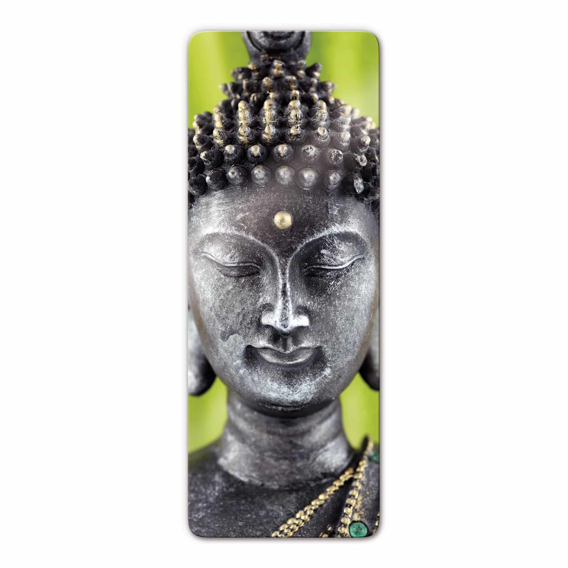 Glasbild Green Buddha - Panorama