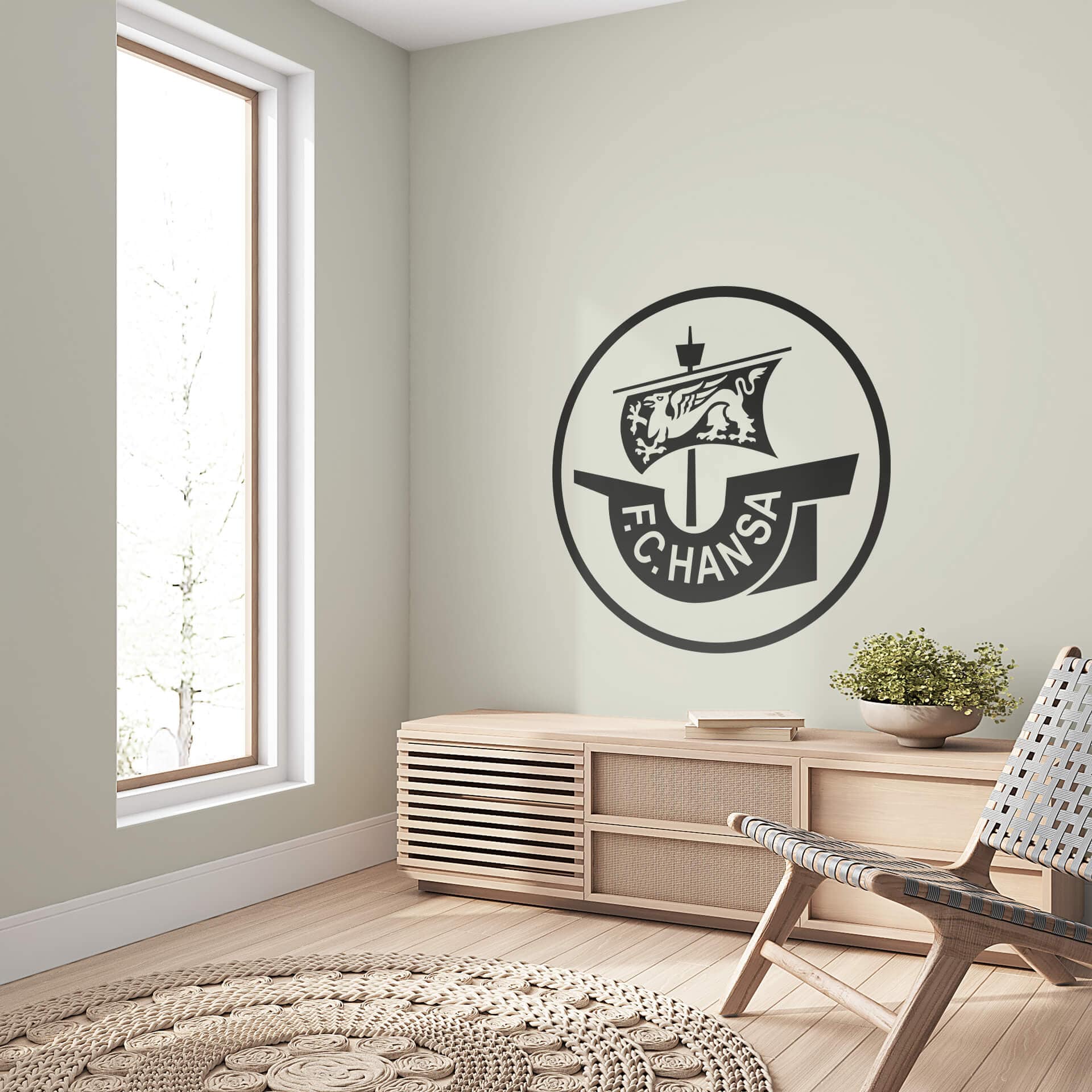 Wandtattoo Hansa Rostock Logo einfarbig