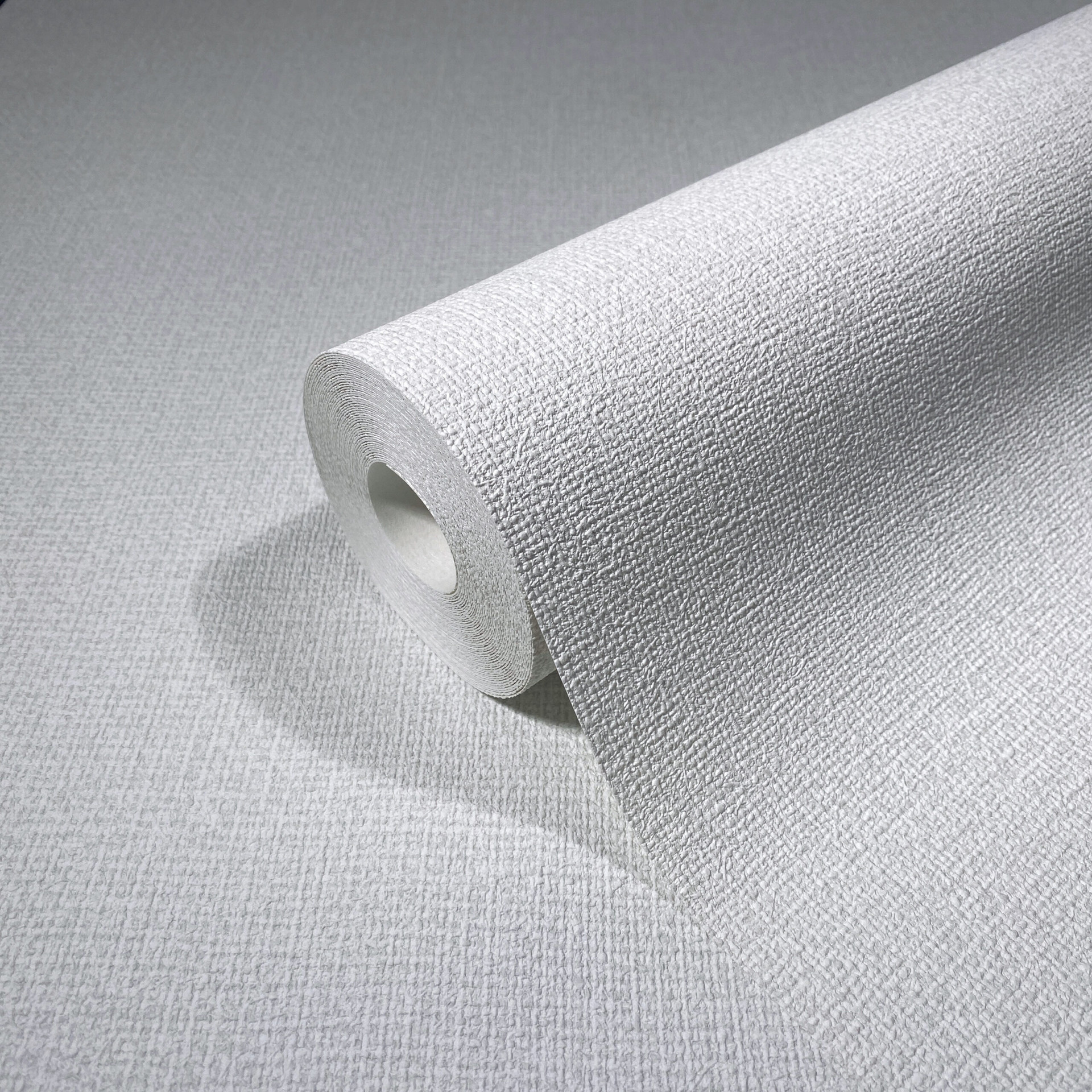 Vliesbehang textiel effen wit structuur