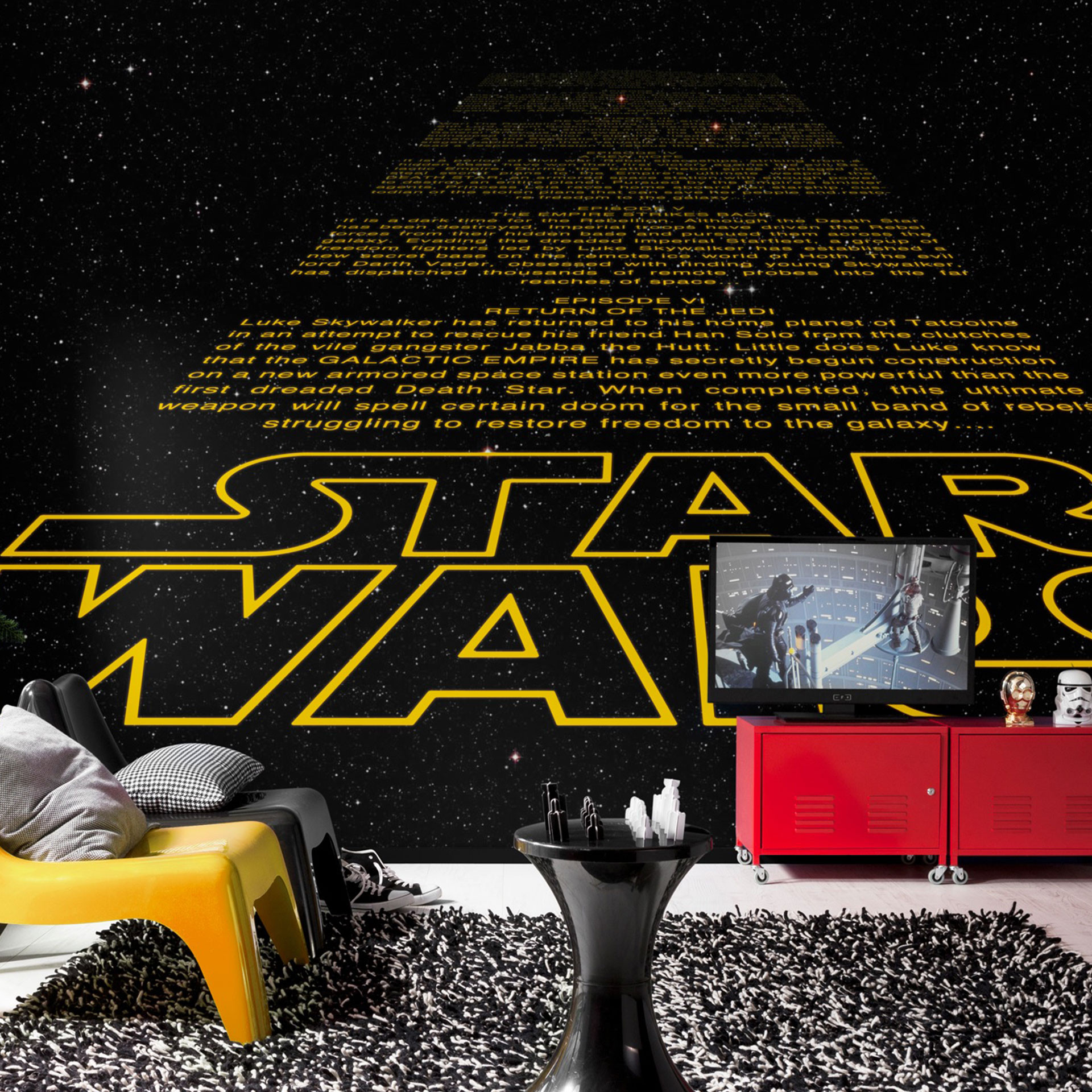 Fotobehang Papierbehang Star Wars Intro