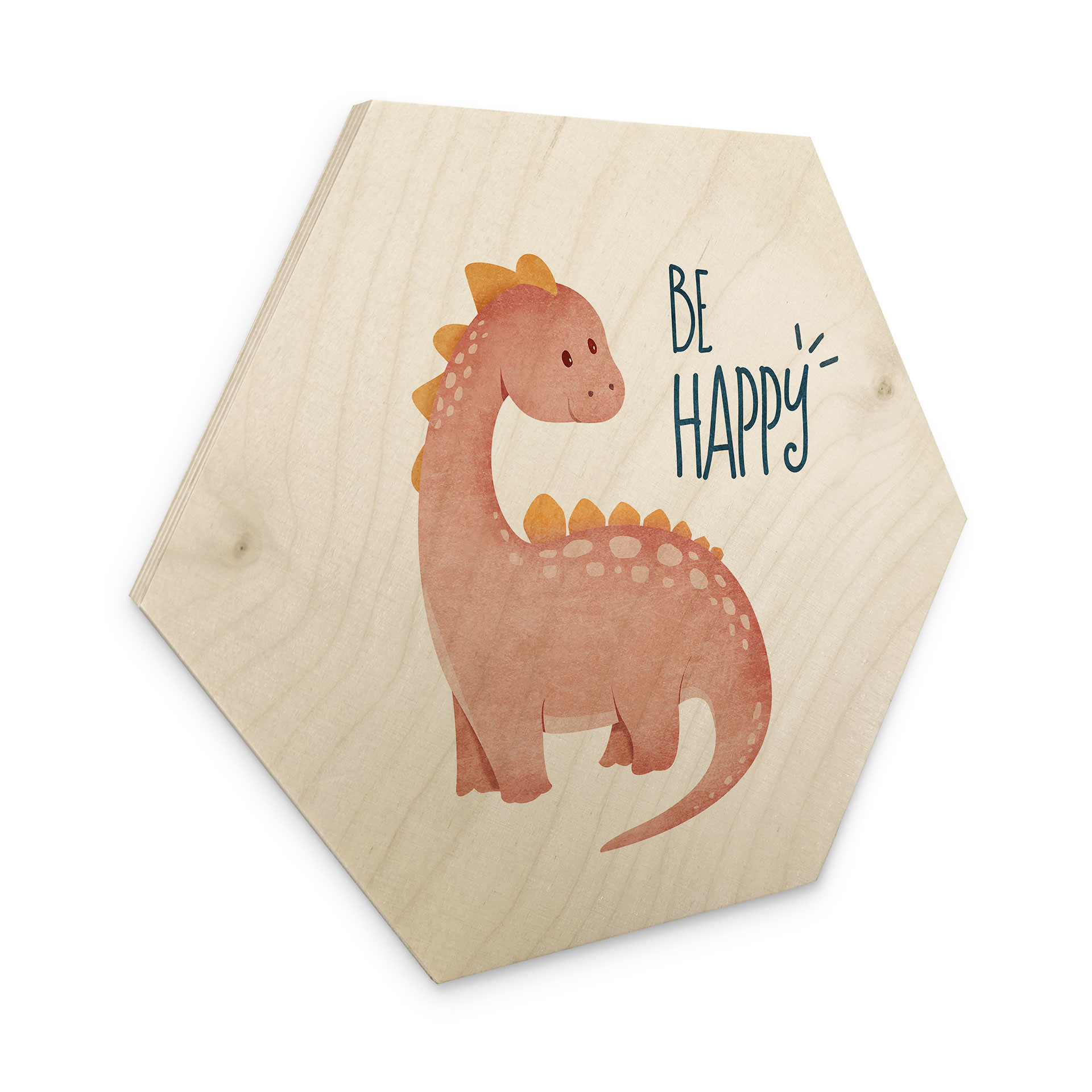 Sekskantet træ Dino Be Happy - Brachiosaurus - Tunaboylu