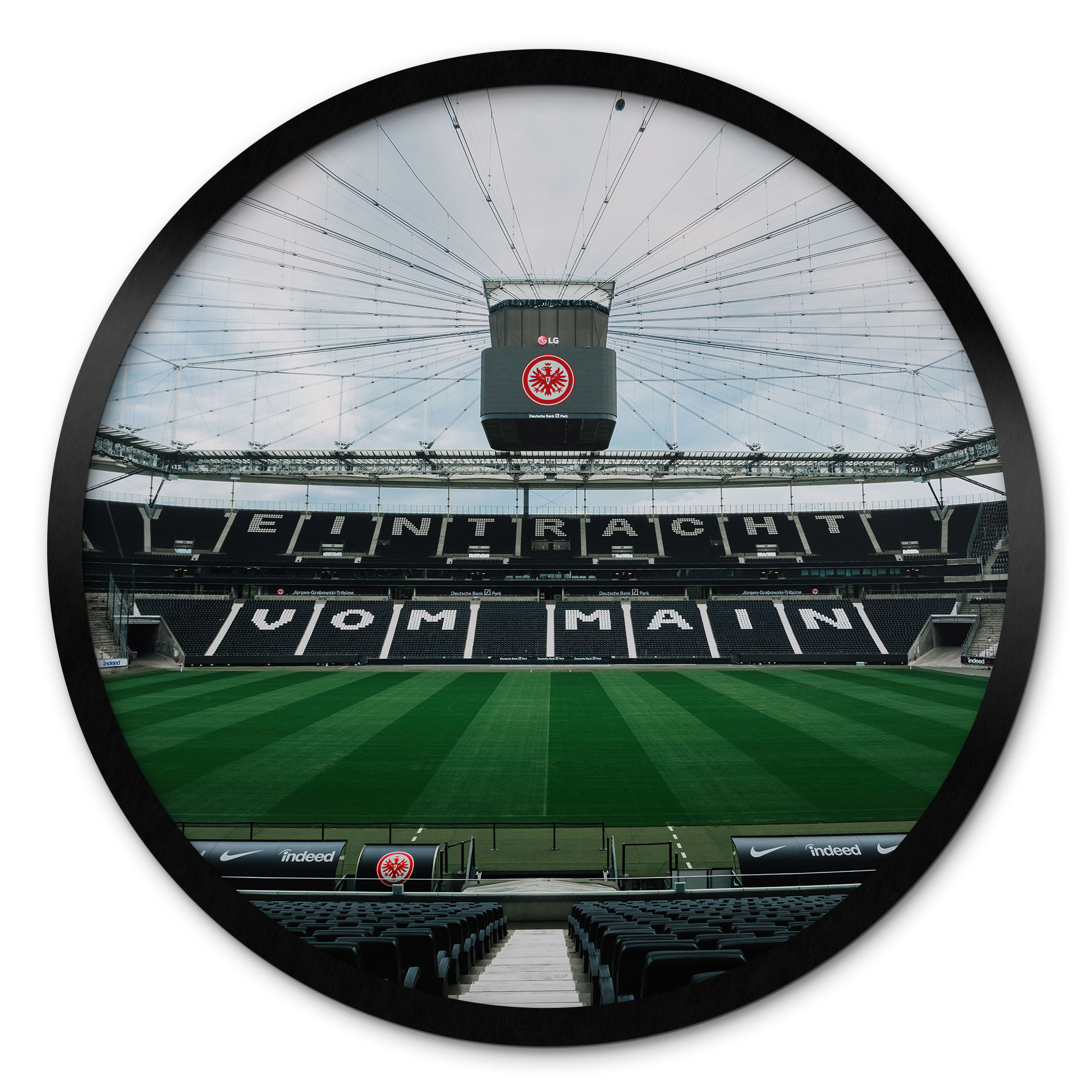 Poster Eintracht Frankfurt - Stadion Tribüne - Rund