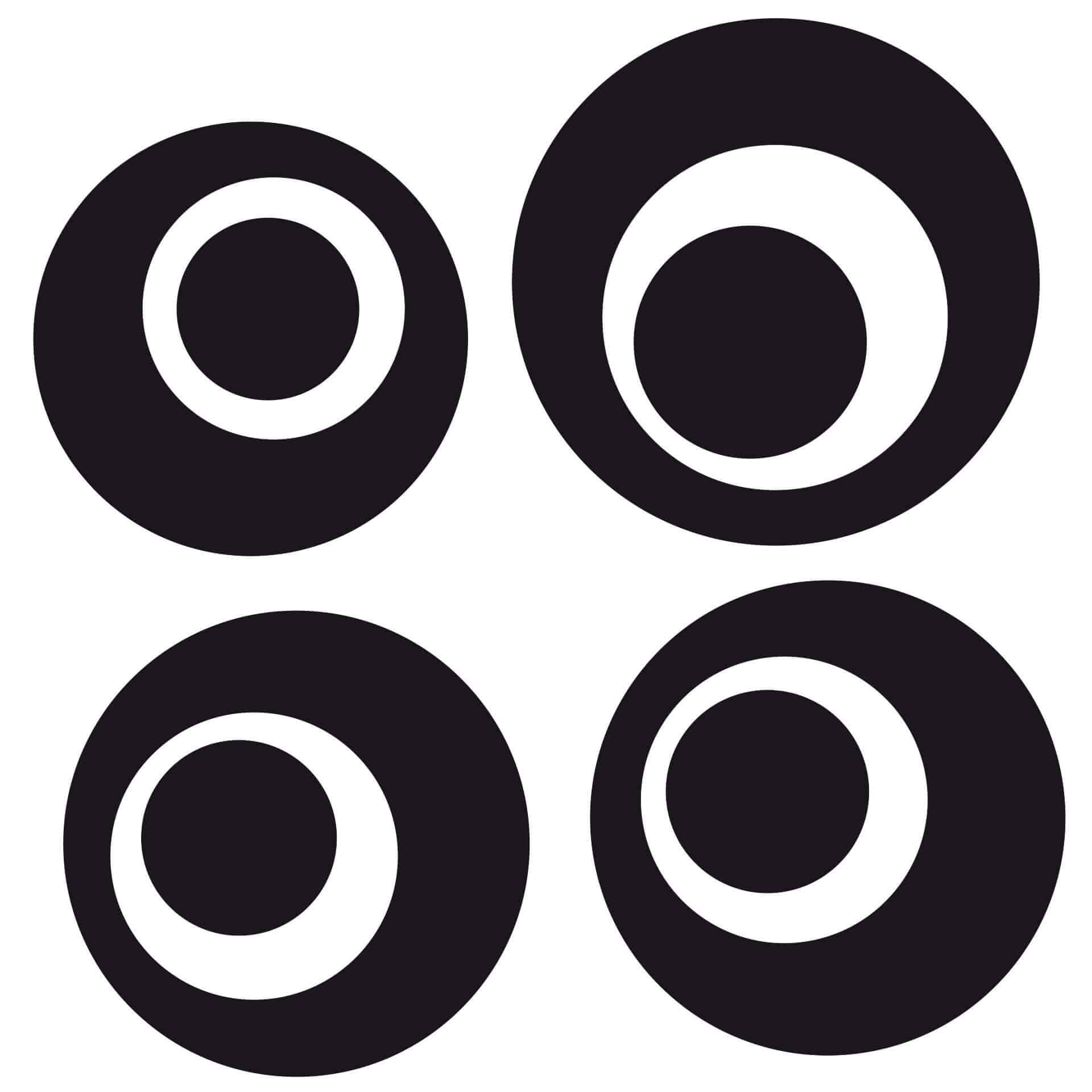 Wallsticker Klinke deko: Cirkler