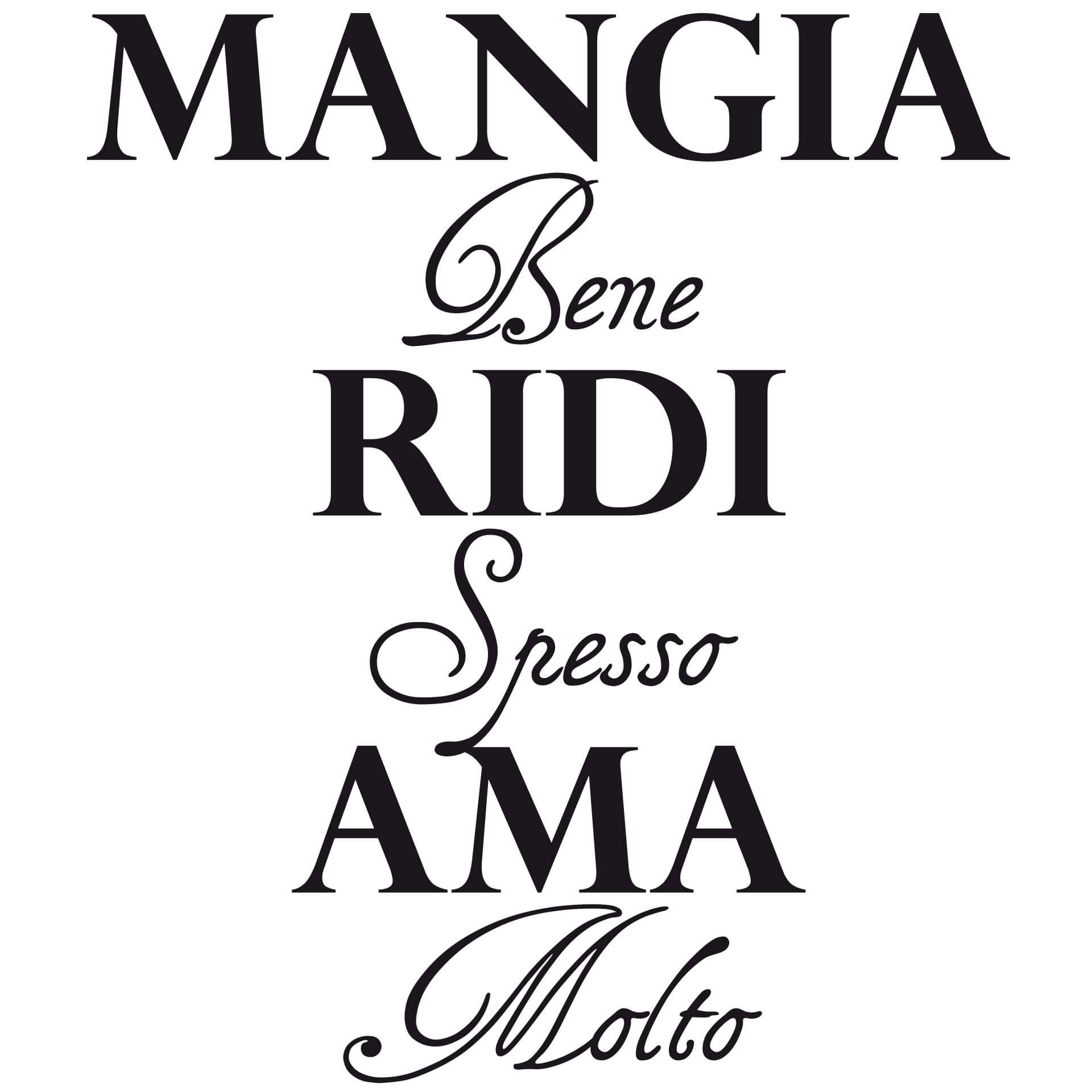 Mangia bene, ridi spesso, ama molto