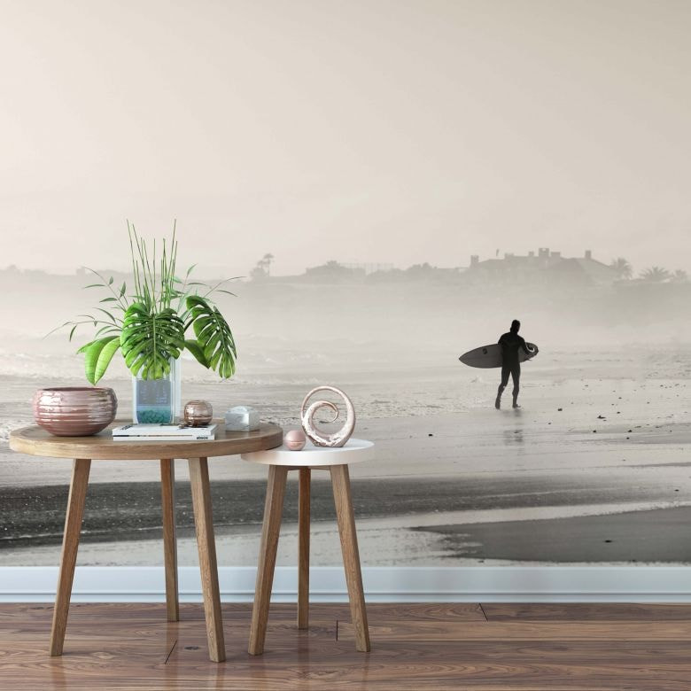 Fotobehang Sunset Surfing