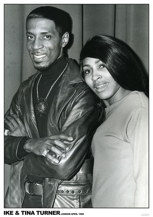 Poster Ike and Tina Turner - London April 1968, Plakat (59,4 x 84,1 cm)