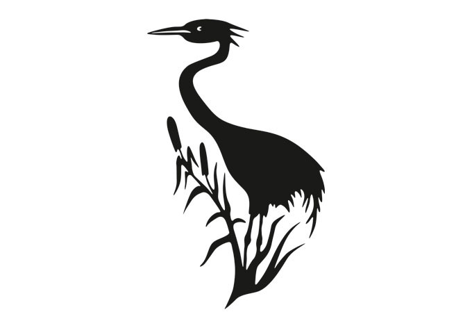 Melkglas Sticker Reiger