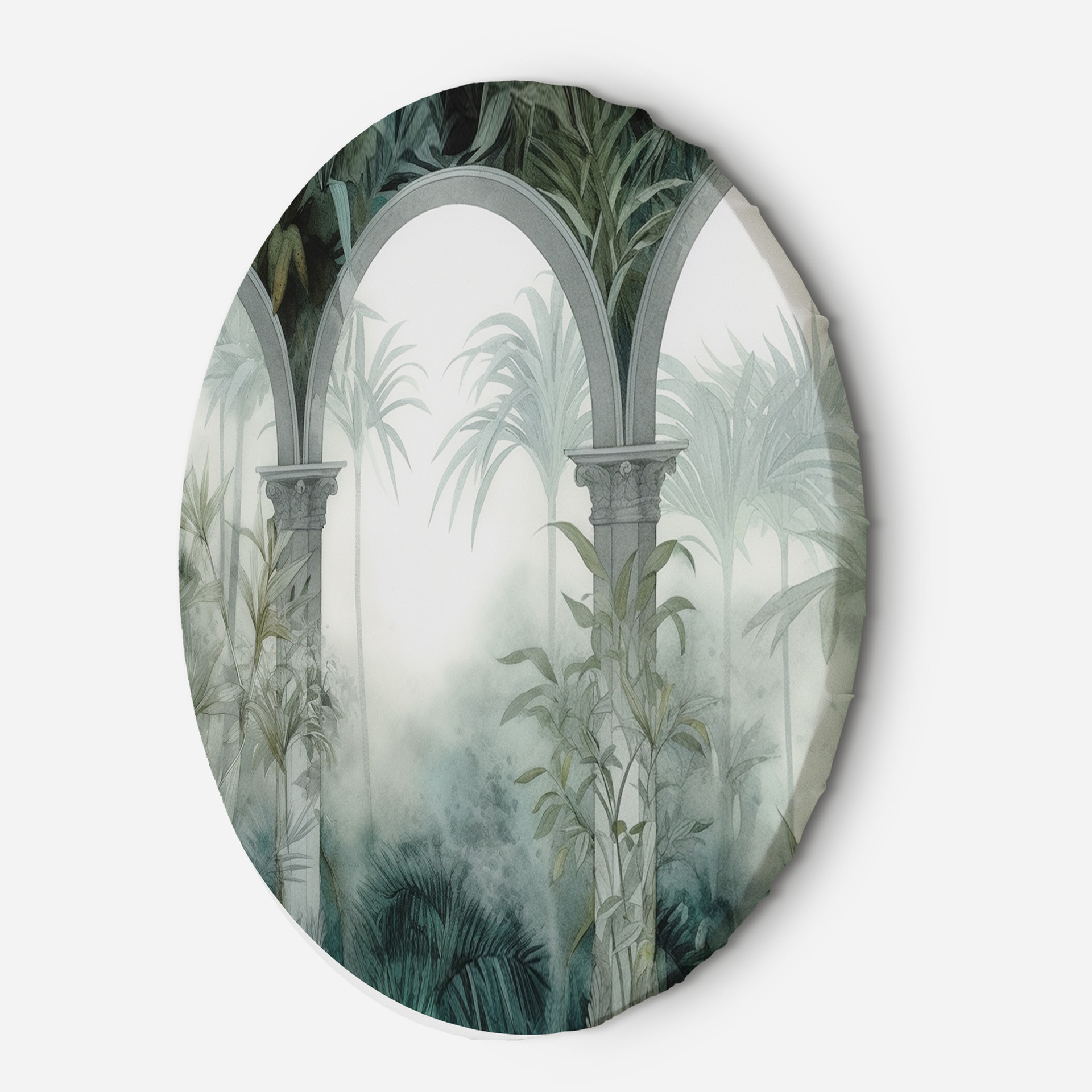 Rundt lærredsbillede Jungle Tropical Arches
