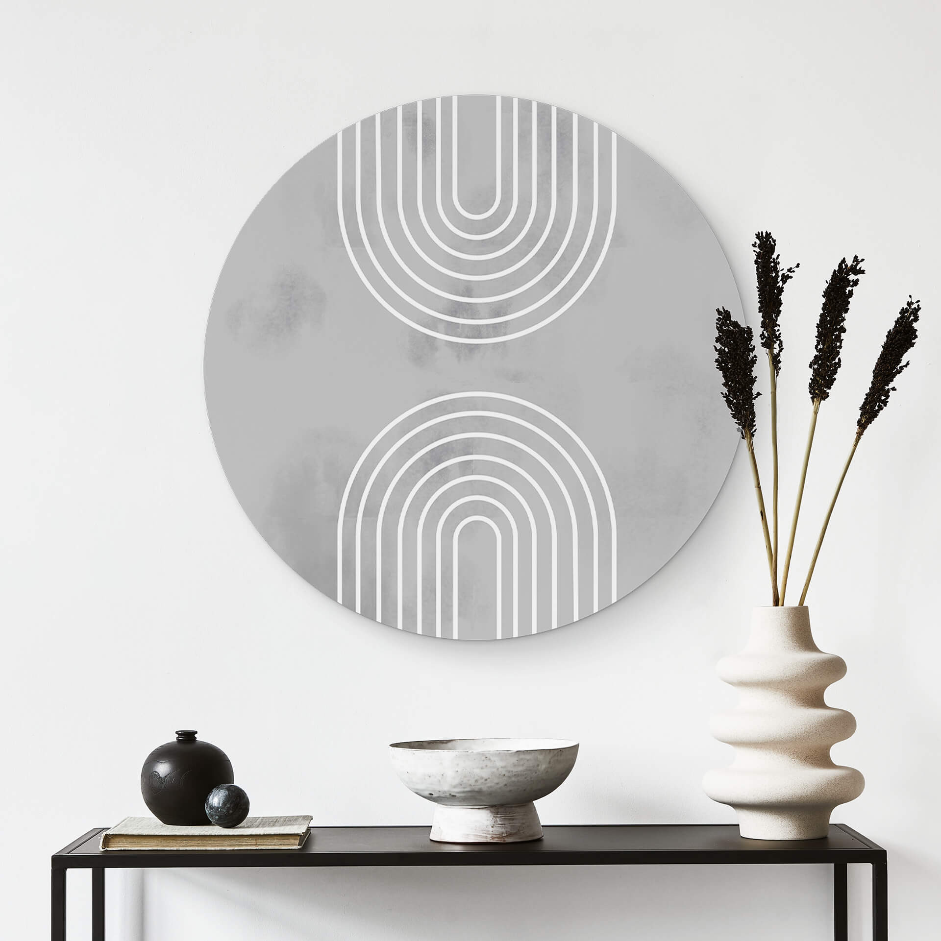 Tableau sur alu-Dibond 1X Studio - Arcs en glace - Rond