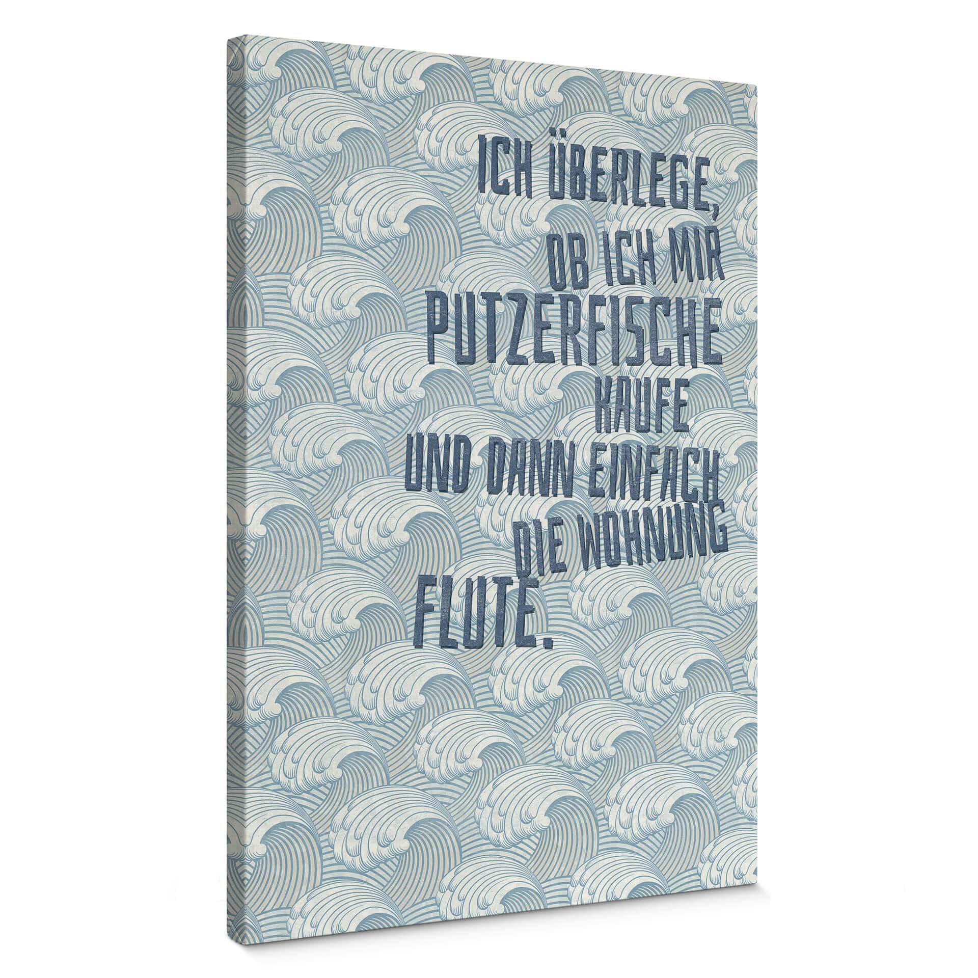 Leinwandbild Ich überlege, ob ich mir Putzerfische kaufe