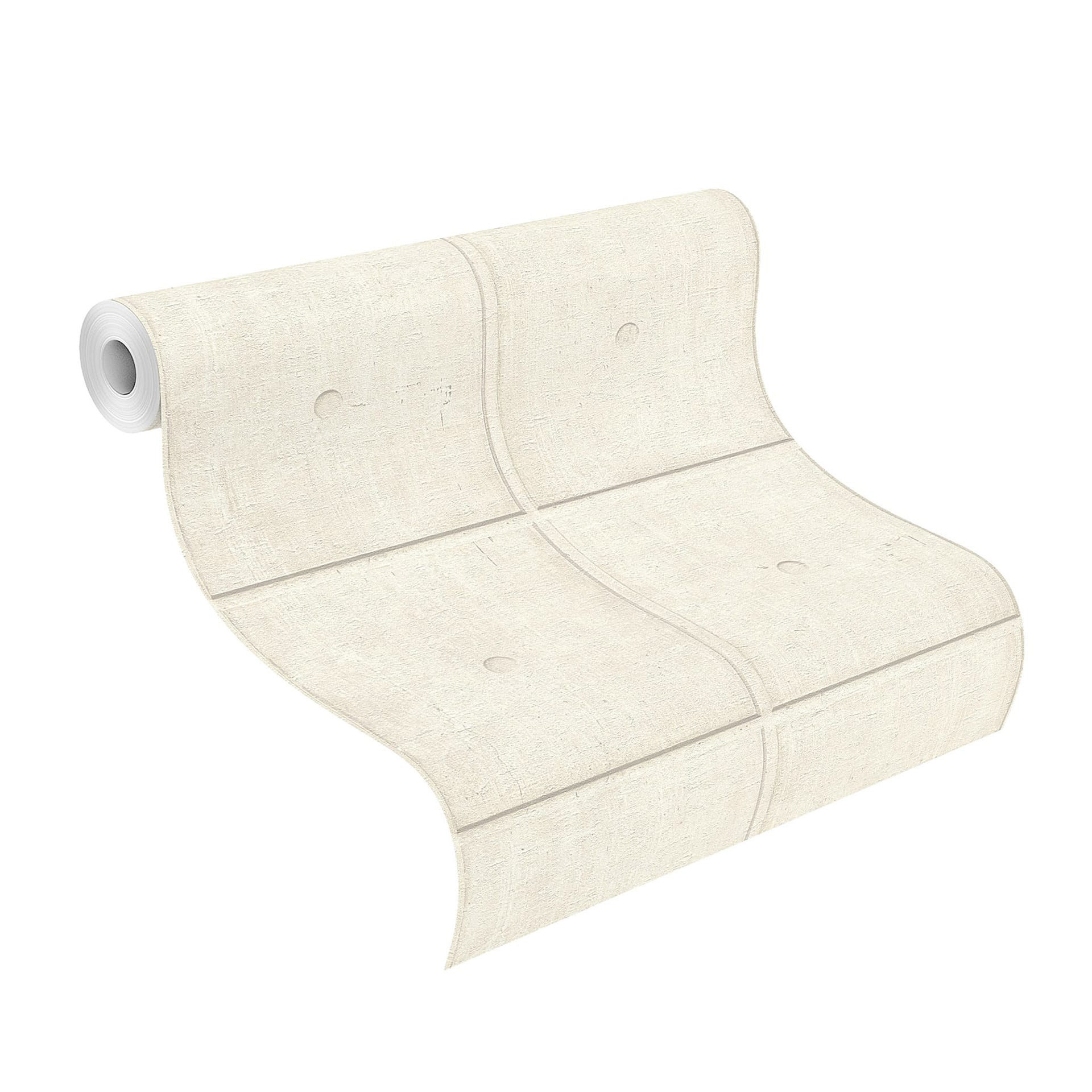 Betonlook behang, steen behang Factory V wit