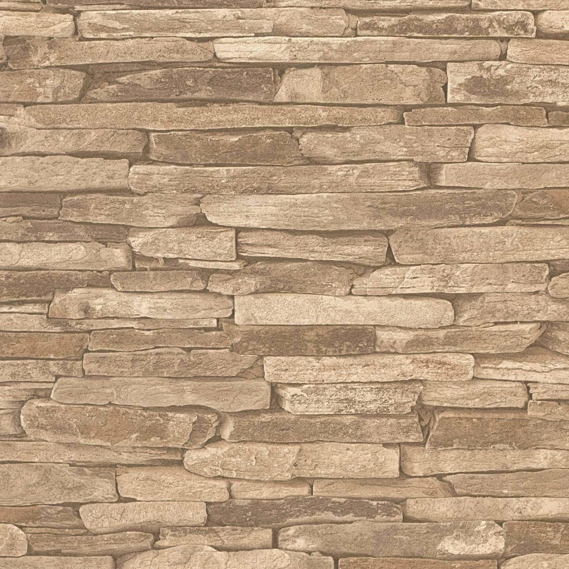 A.S. Création behang Best of Wood`n Stone 2nd Edition beige, bruin