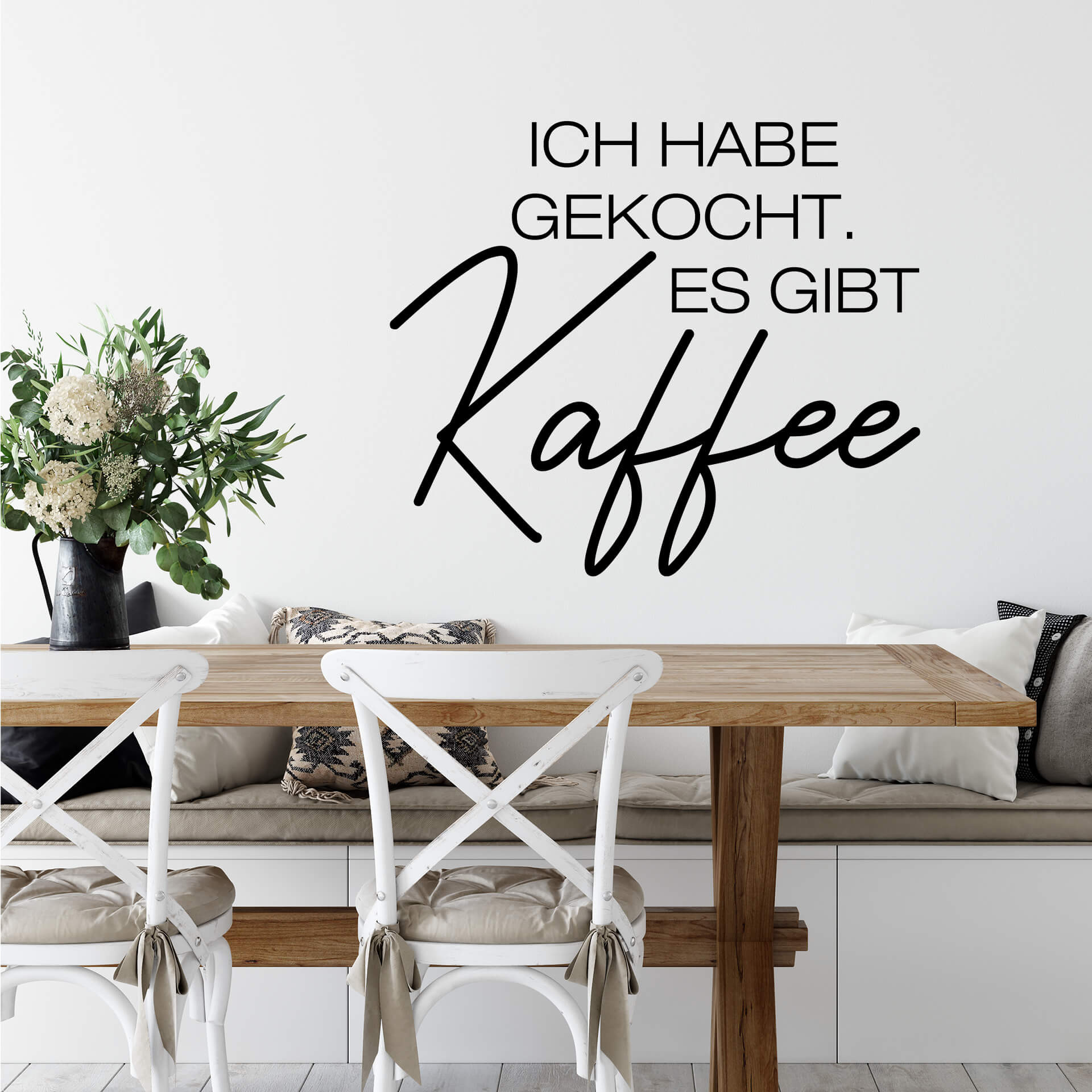 Wandtattoo Es gibt Kaffee