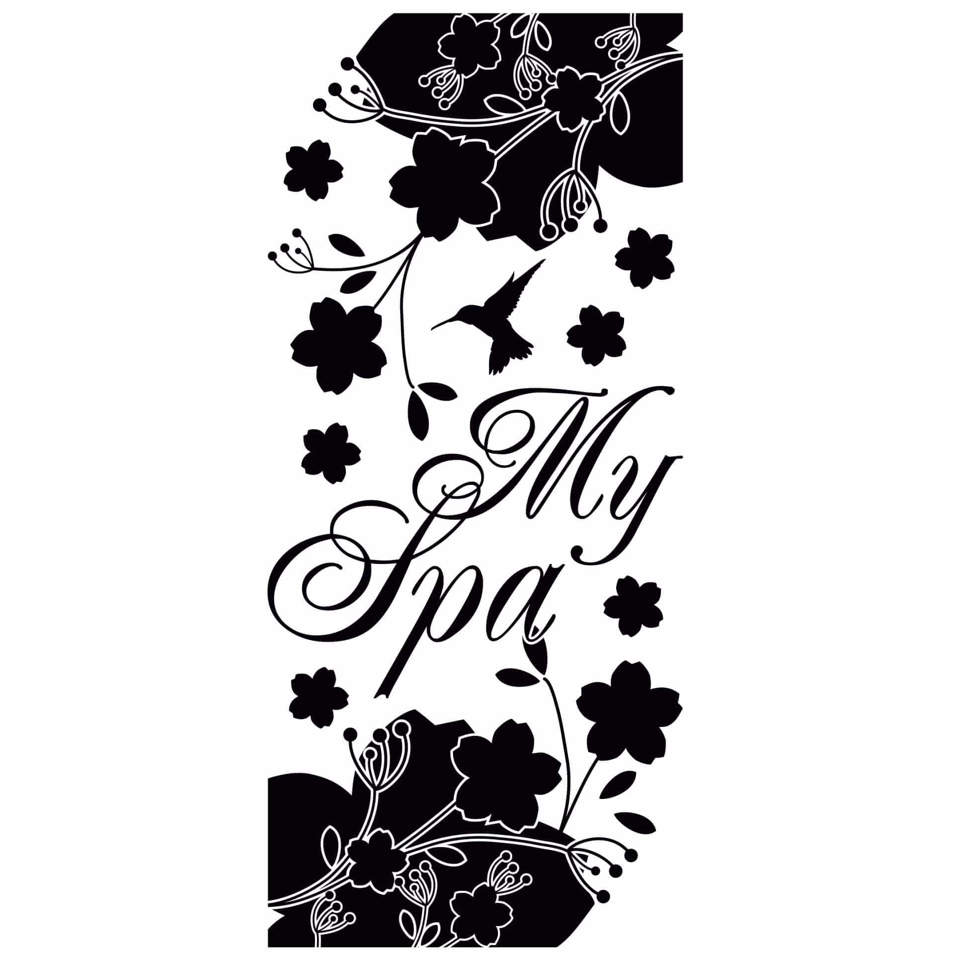 Wallsticker Sticker mural - Bannière My Spa