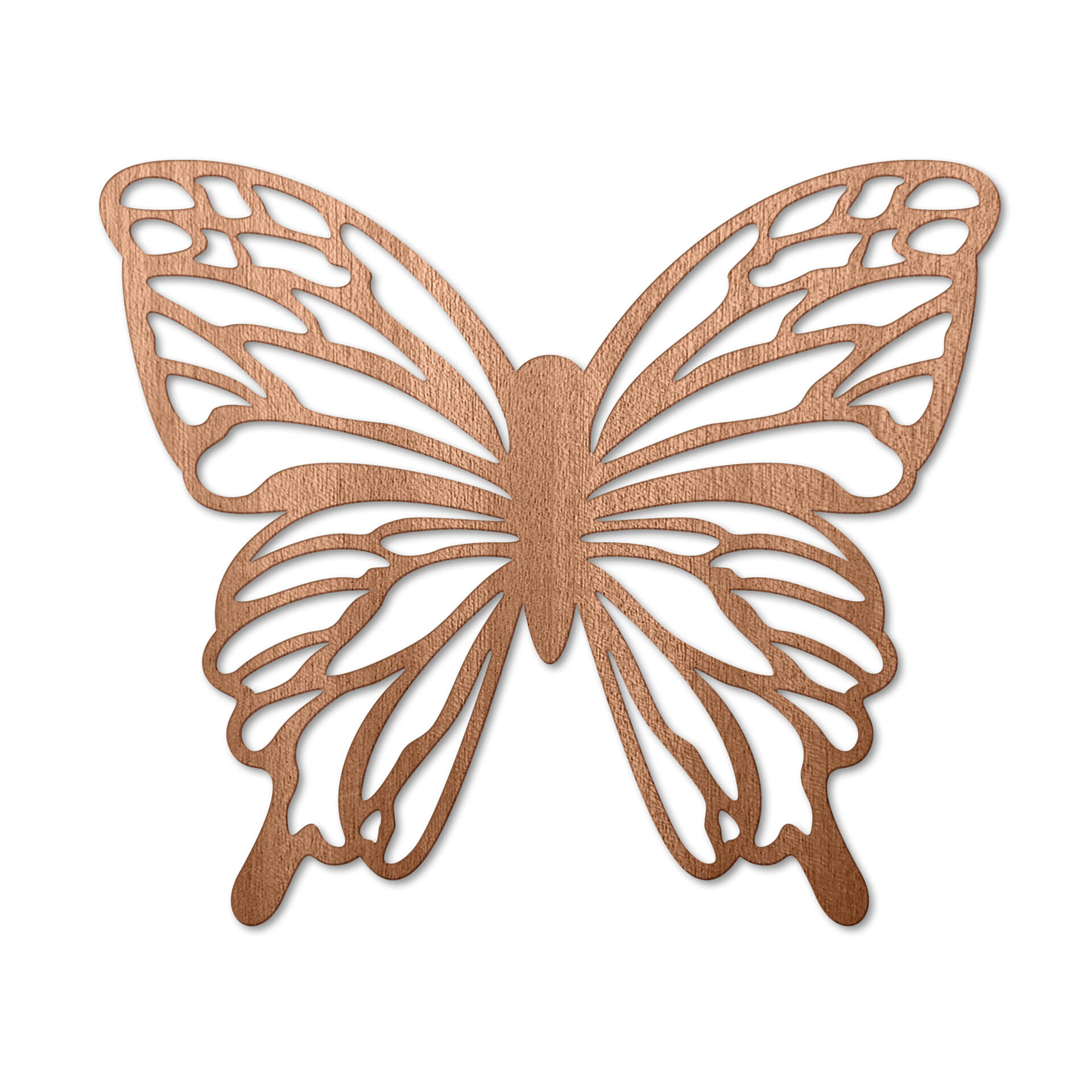 Dekoracja drewniana mahoń - Motyl Isabella