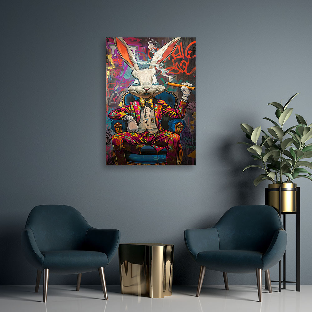 Canvasbillede, kaninchef AI
