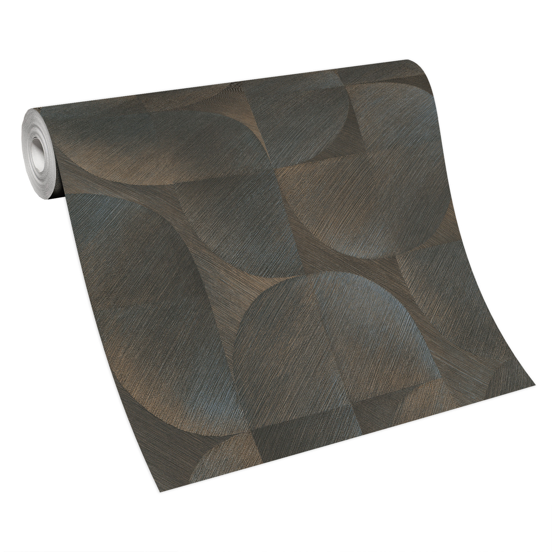 3D behang, retro behang, Vliesbehang Erismann Martinique zwart