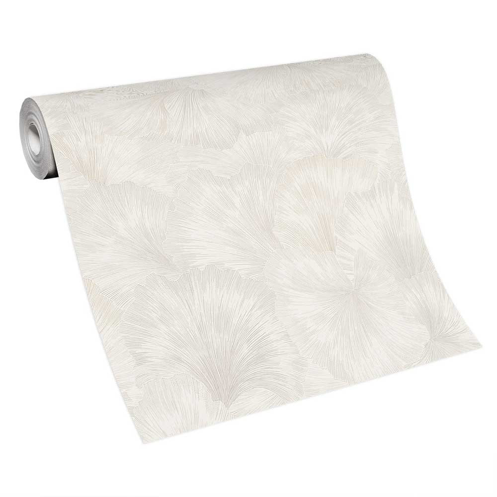 blad behang, patroon behang Fashion for Walls 4 van Guido Maria Kretschmer crème