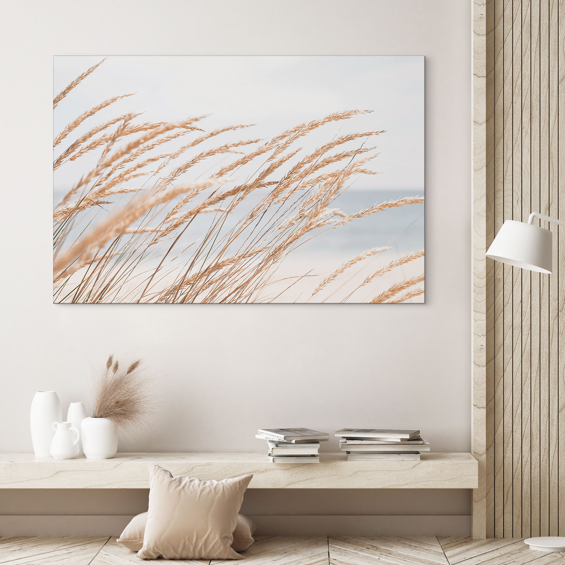 Wandbild Dünengras - Alu-Dibond