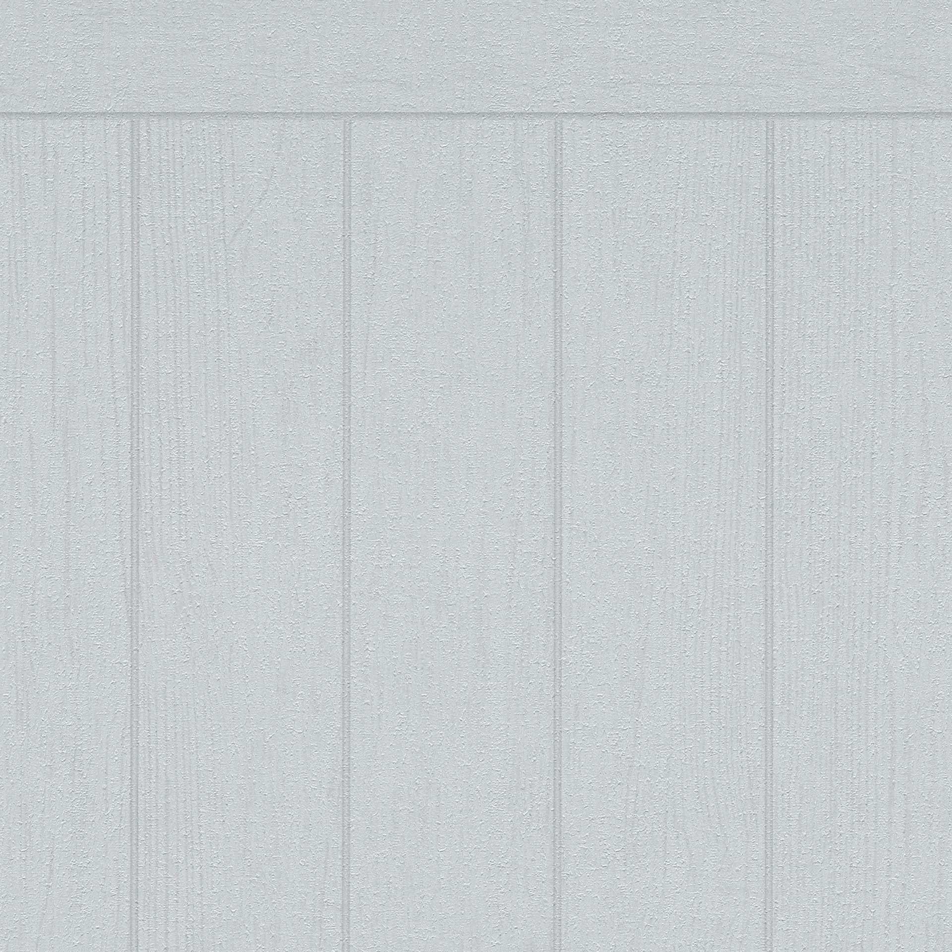 Houten lamelbehang lichtgrijs wit - houtstructuurbehang - Vliesbehang
