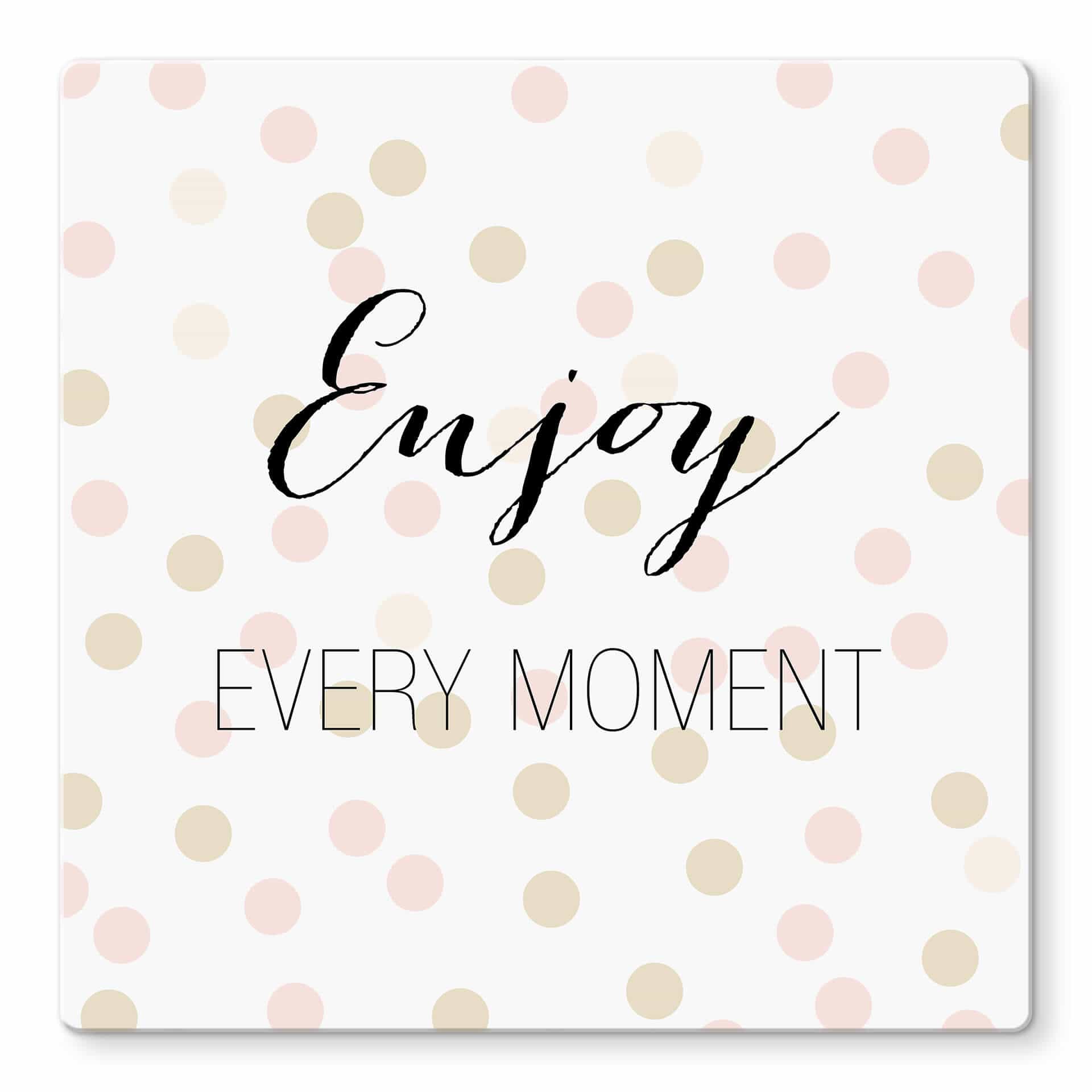 Glas Confetti & Cream – Enjoy every moment