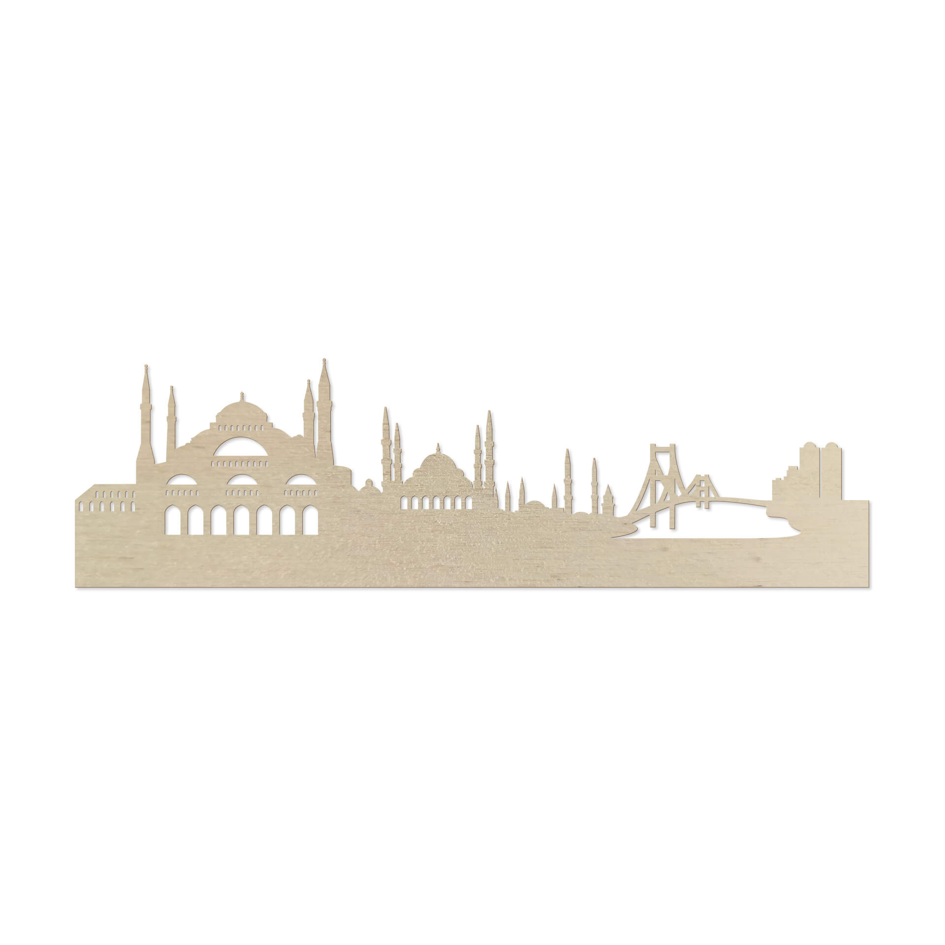 Okleina drewniana z topoli artystycznej - Skyline Istanbul